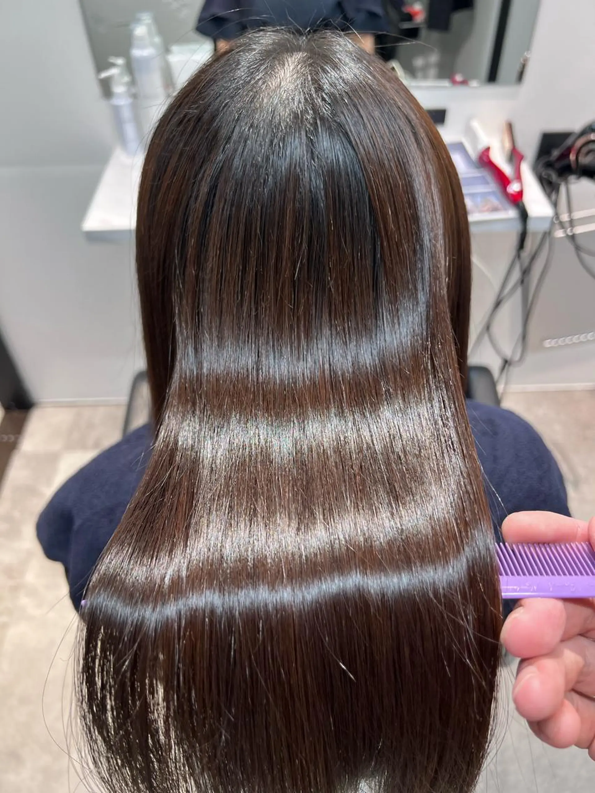 ロング 髪質改善/縮毛矯正 艶カラー/珠聡のヘアスタイル