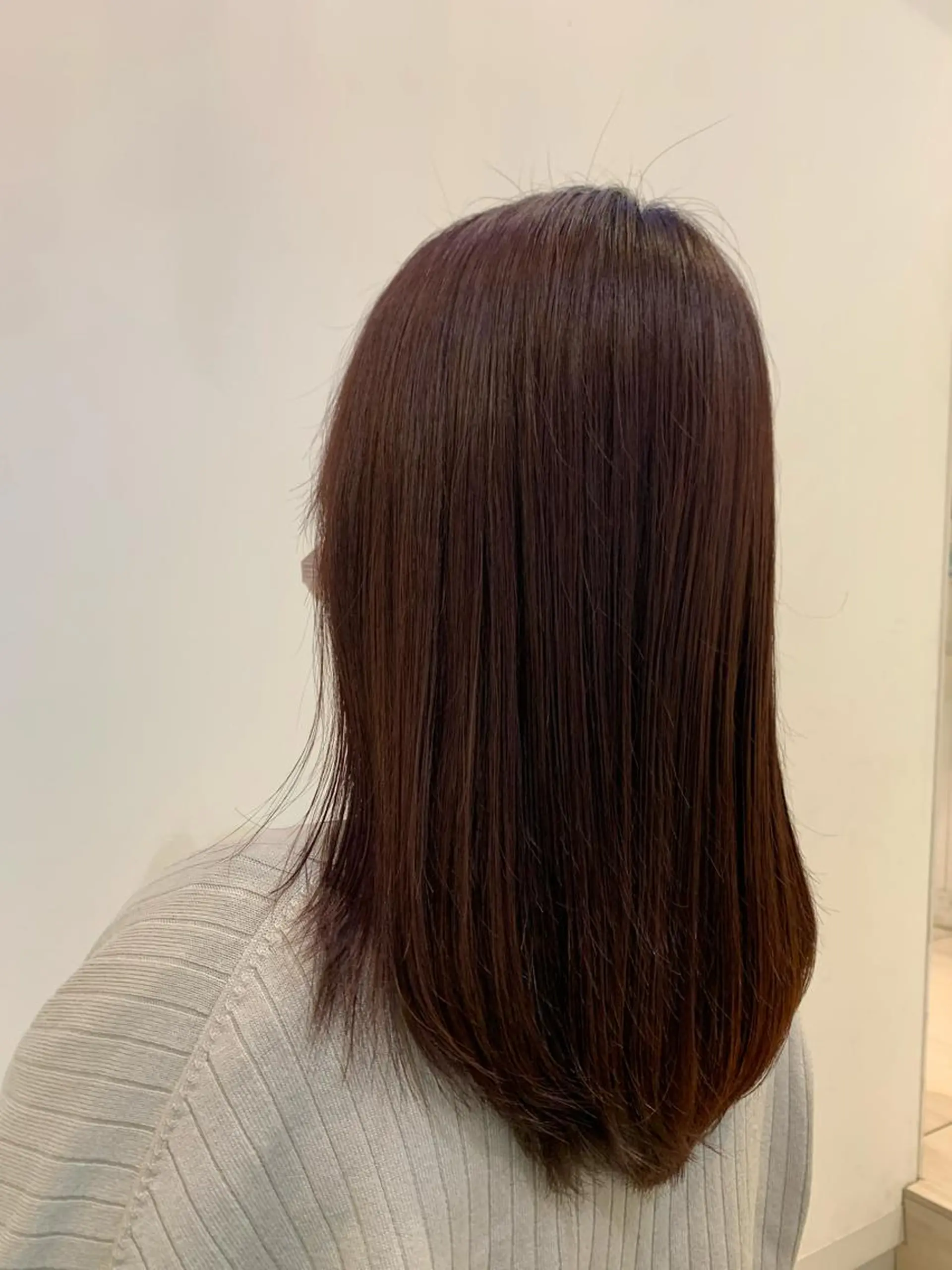 カラー ブリーチしない暖色 カラー🥀杉 優菜のヘアスタイル