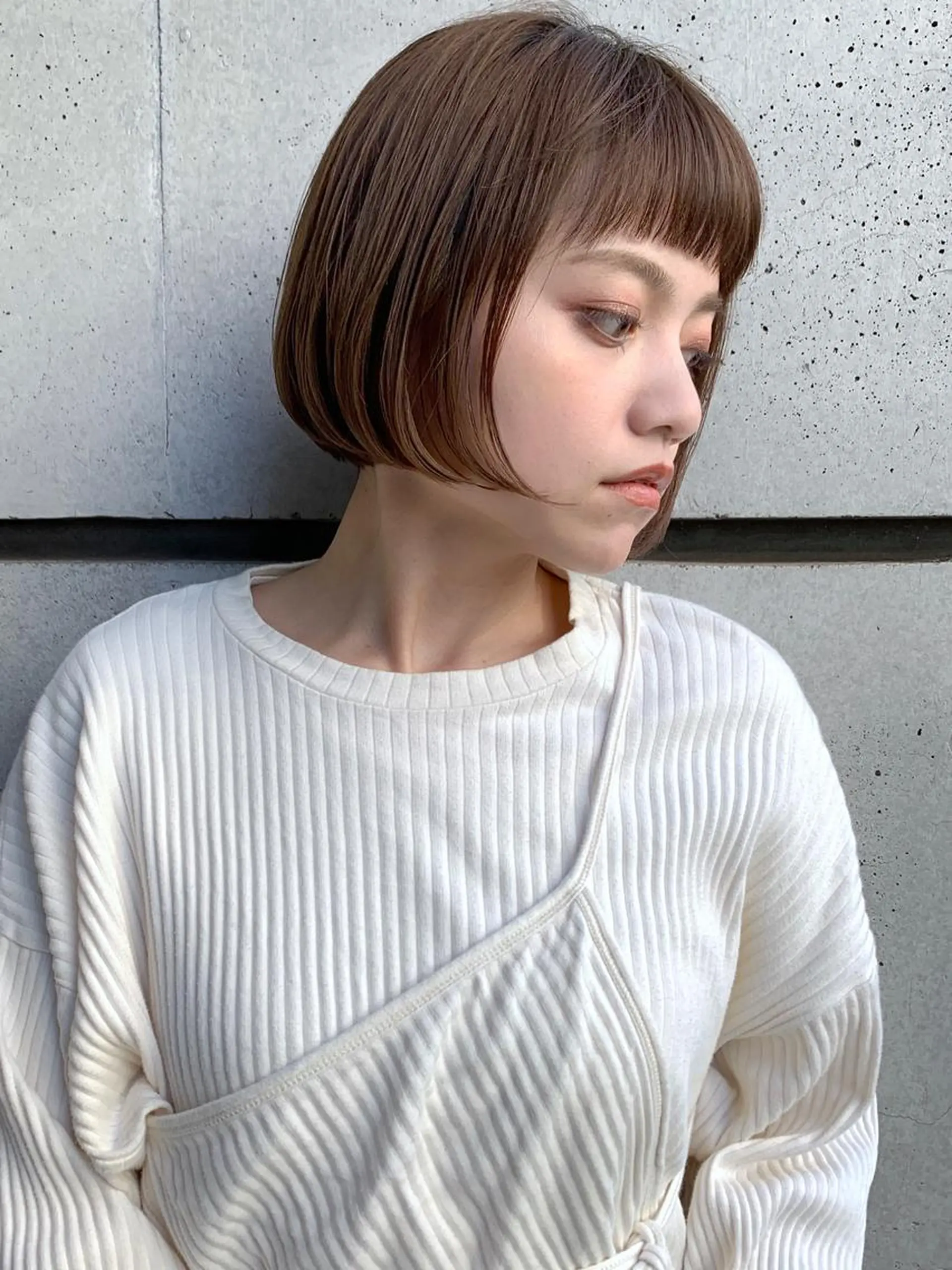 ショート カラー アッシュ ラベンダーカラー ラベンダーアッシュ ボブ 伸ばしかけ kibito所属・大西 真人🪴のヘアスタイル