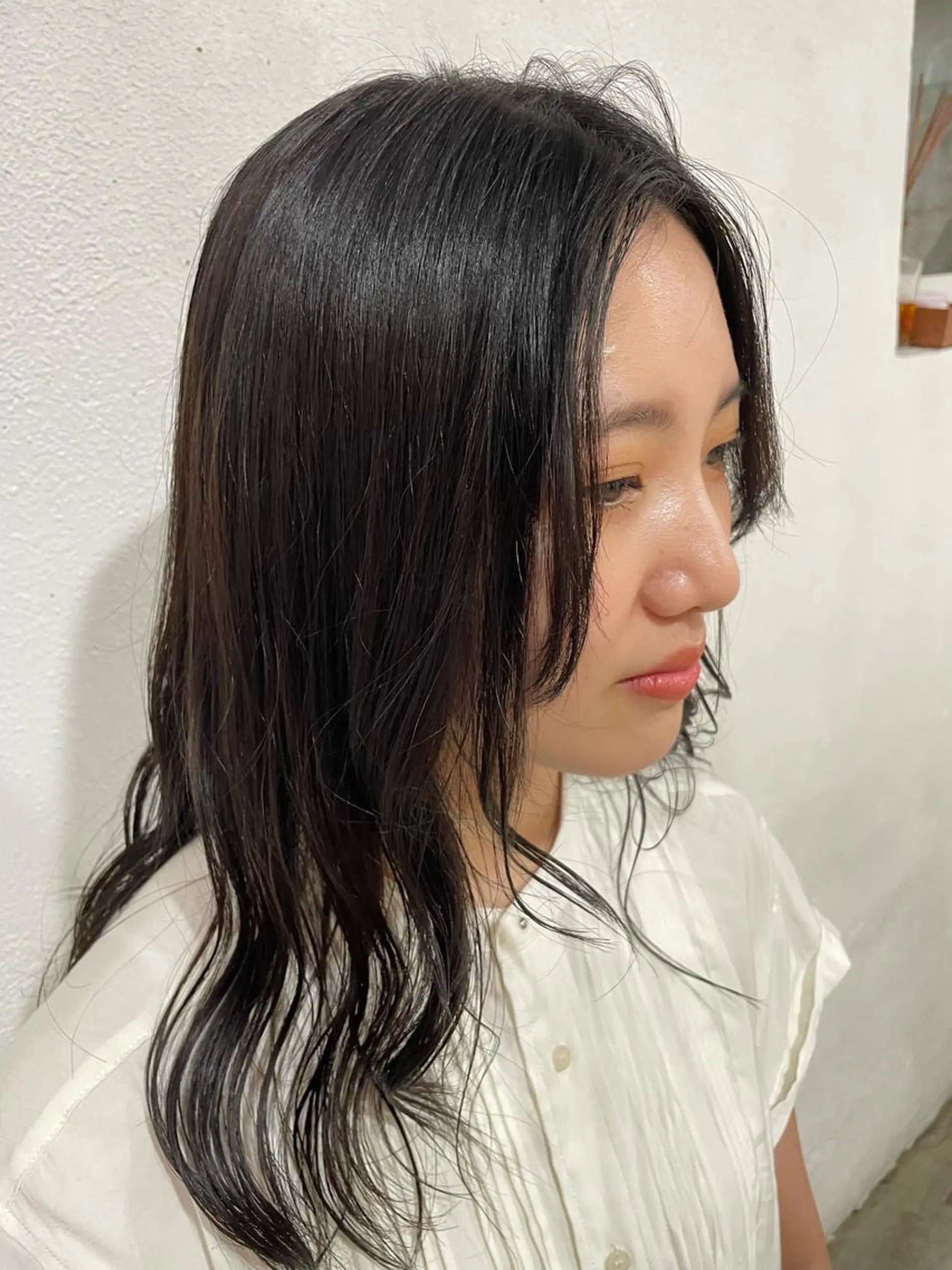 セミロング カラー 透明感カラー 【お洒落パーマ】 Elme　肥塚康汰郎のヘアスタイル