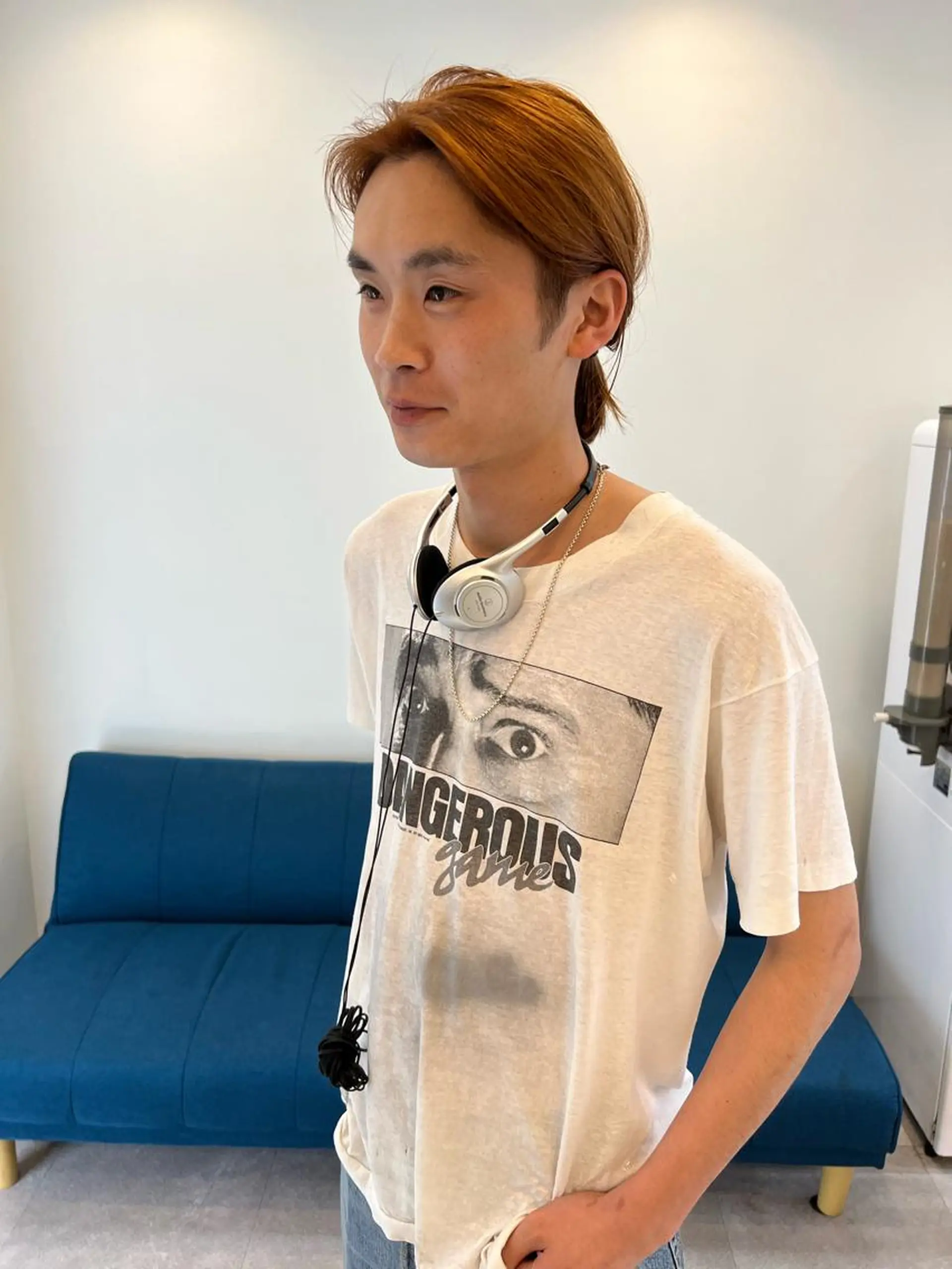 ミディアム メンズ THE SUITS  BROTHERS 金山所属・坂口 敬志朗のヘアスタイル