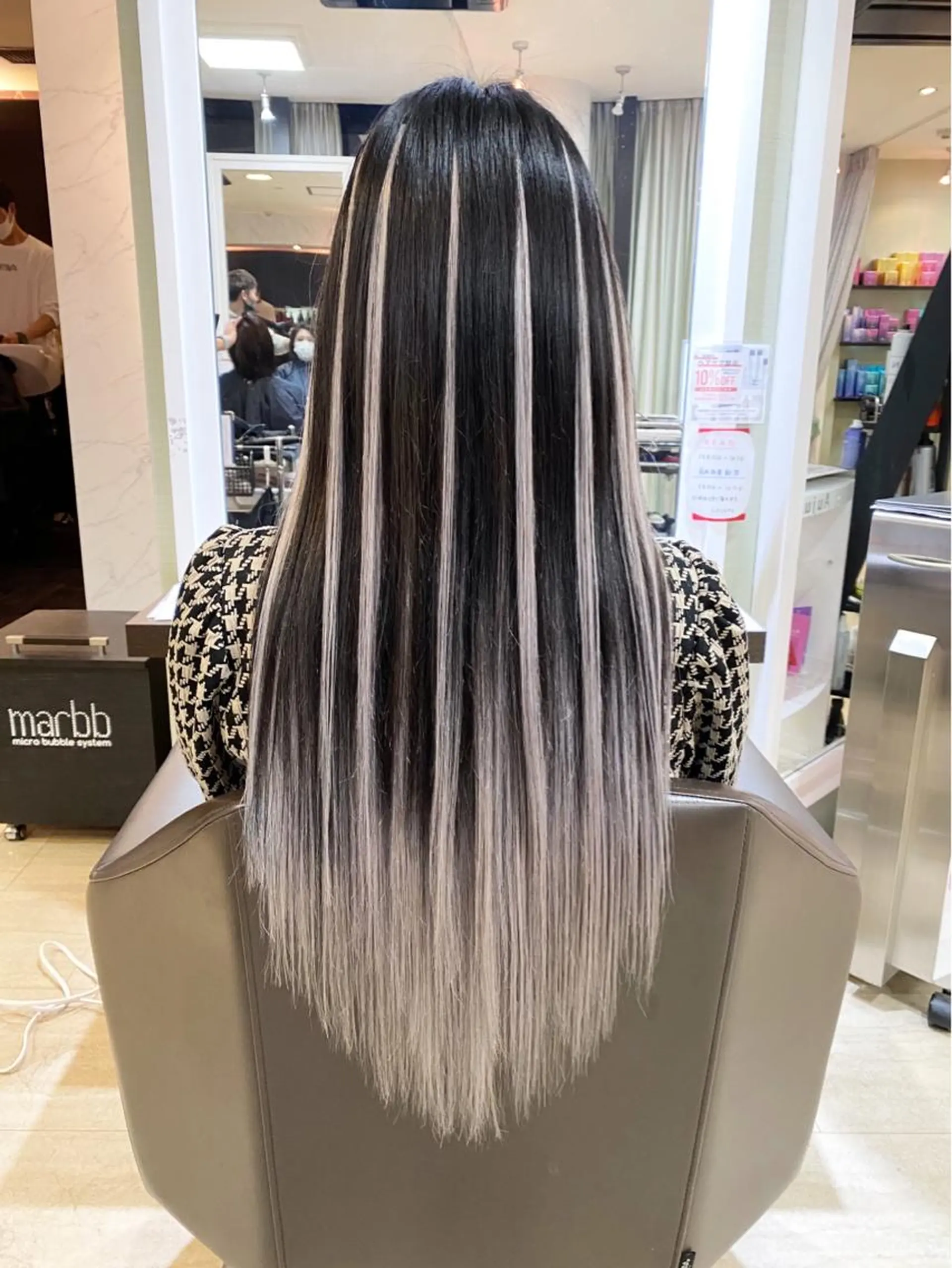 カラー バレイヤージュ ブリーチ ダブルカラー グラデーションカラー ハイライトカラー 💎馴染むエクステ ×カラーTOMO💎のヘアスタイル