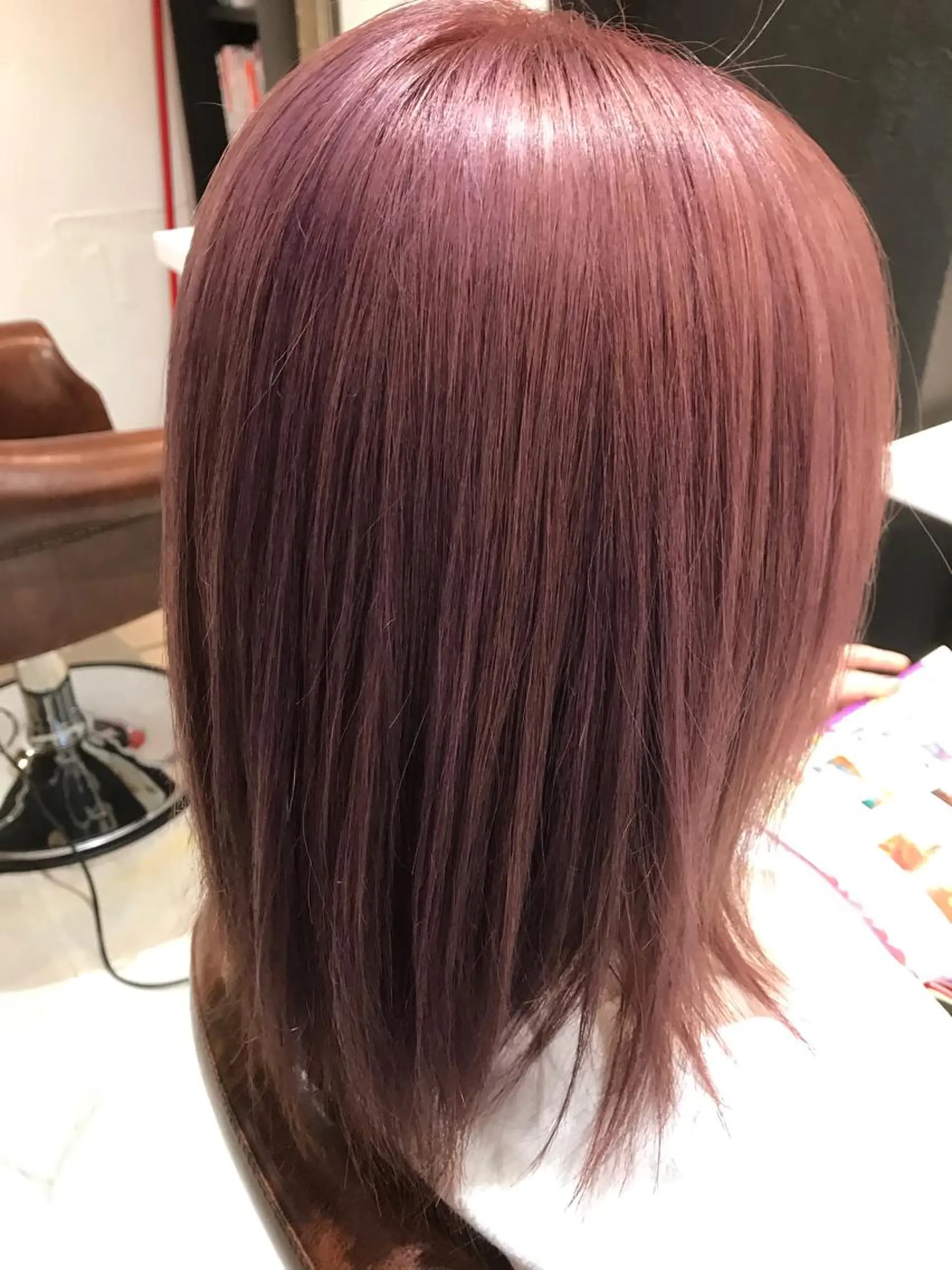 セミロング カラー ピンクカラー ヘアカラー トリートメント Avery NEWYORK所属・Avery SHINのヘアスタイル