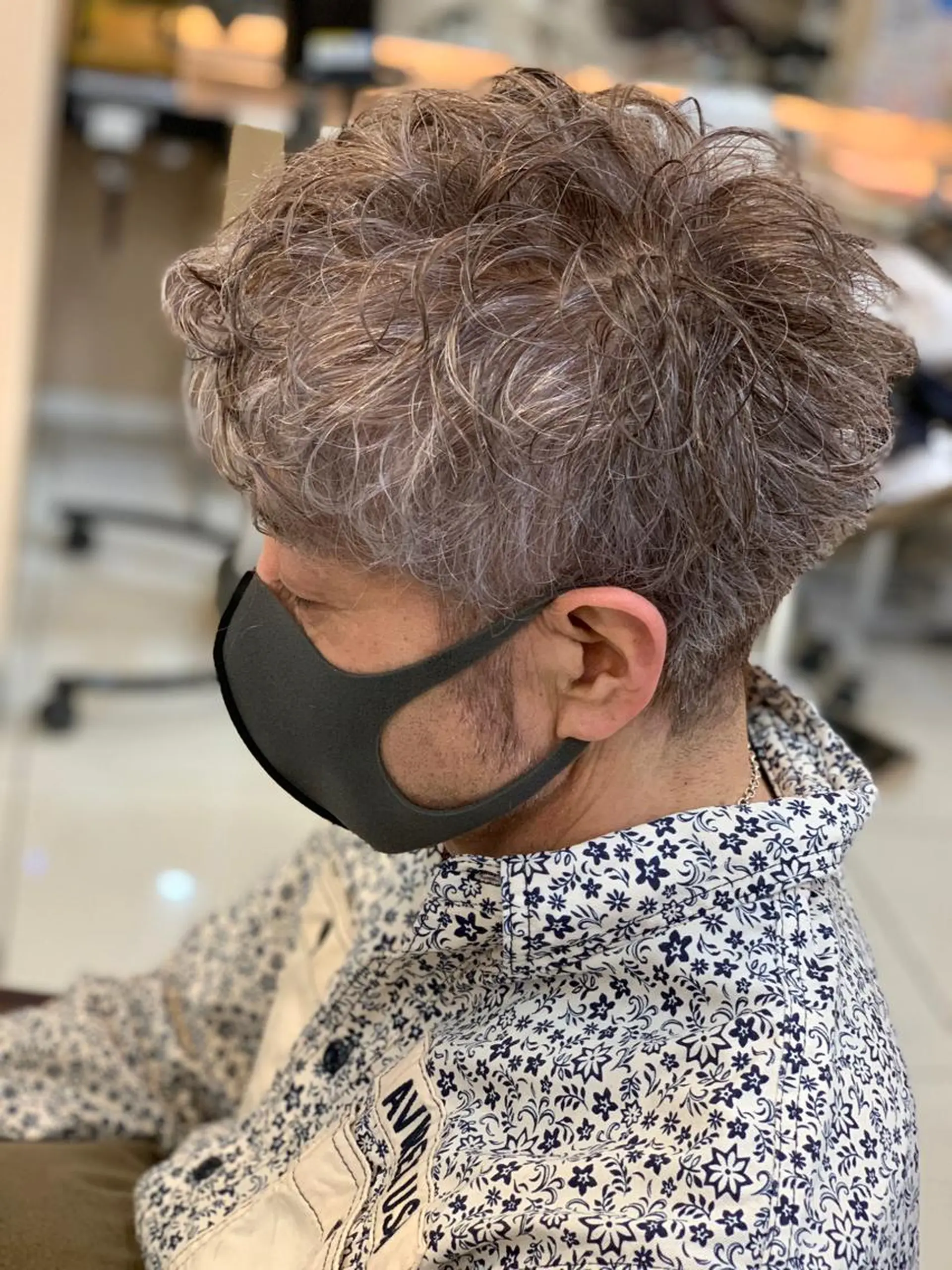 ショート パーマ メンズ カット パーマ トータルビューティー K:R鶴川のヘアスタイル