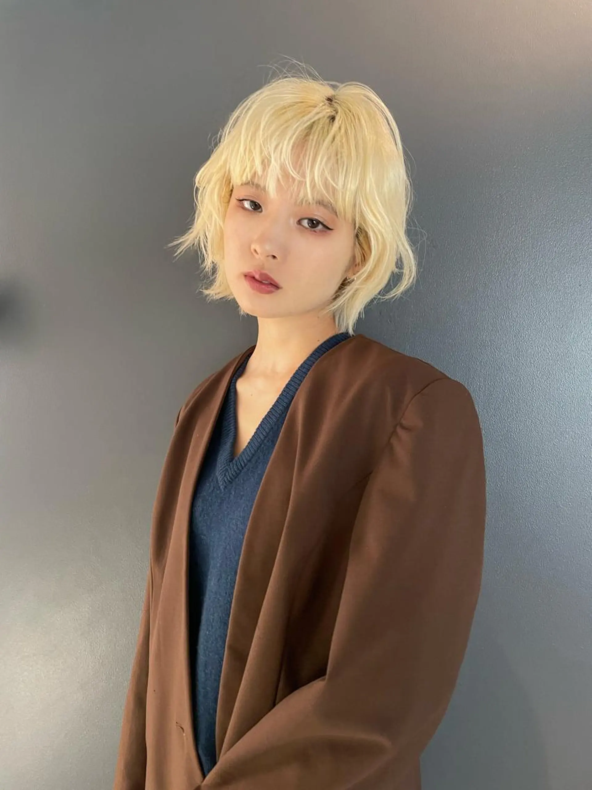 ミディアム カラー ヘアアレンジ ハッシュカット/ 韓国ヘア☽⋰mahoのヘアスタイル