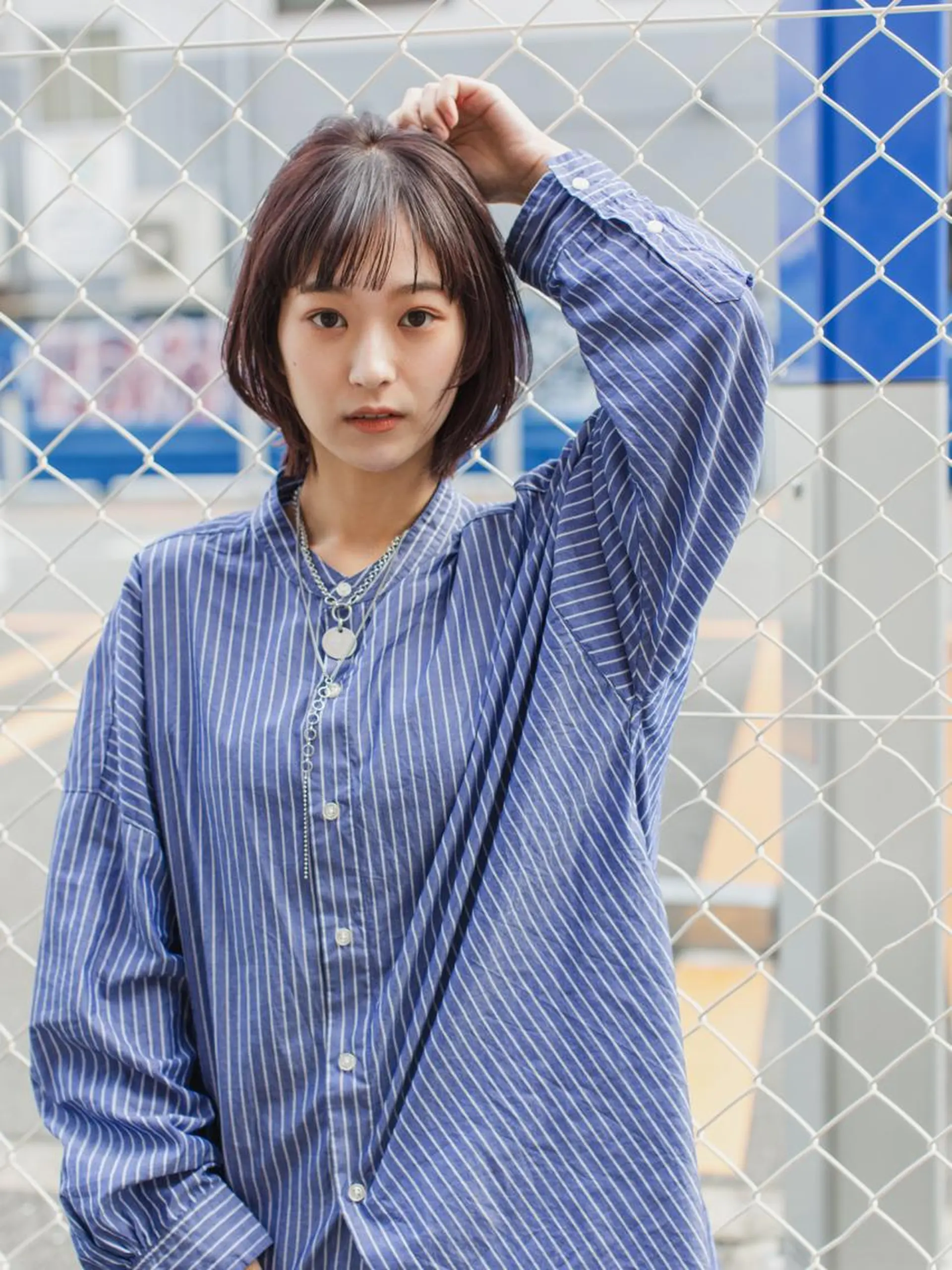 ショート カラー ブラウンカラー レッドカラー レッドブラウン ウルフカット ボブウルフ／ボブ Satsuki【名駅のヘアスタイル