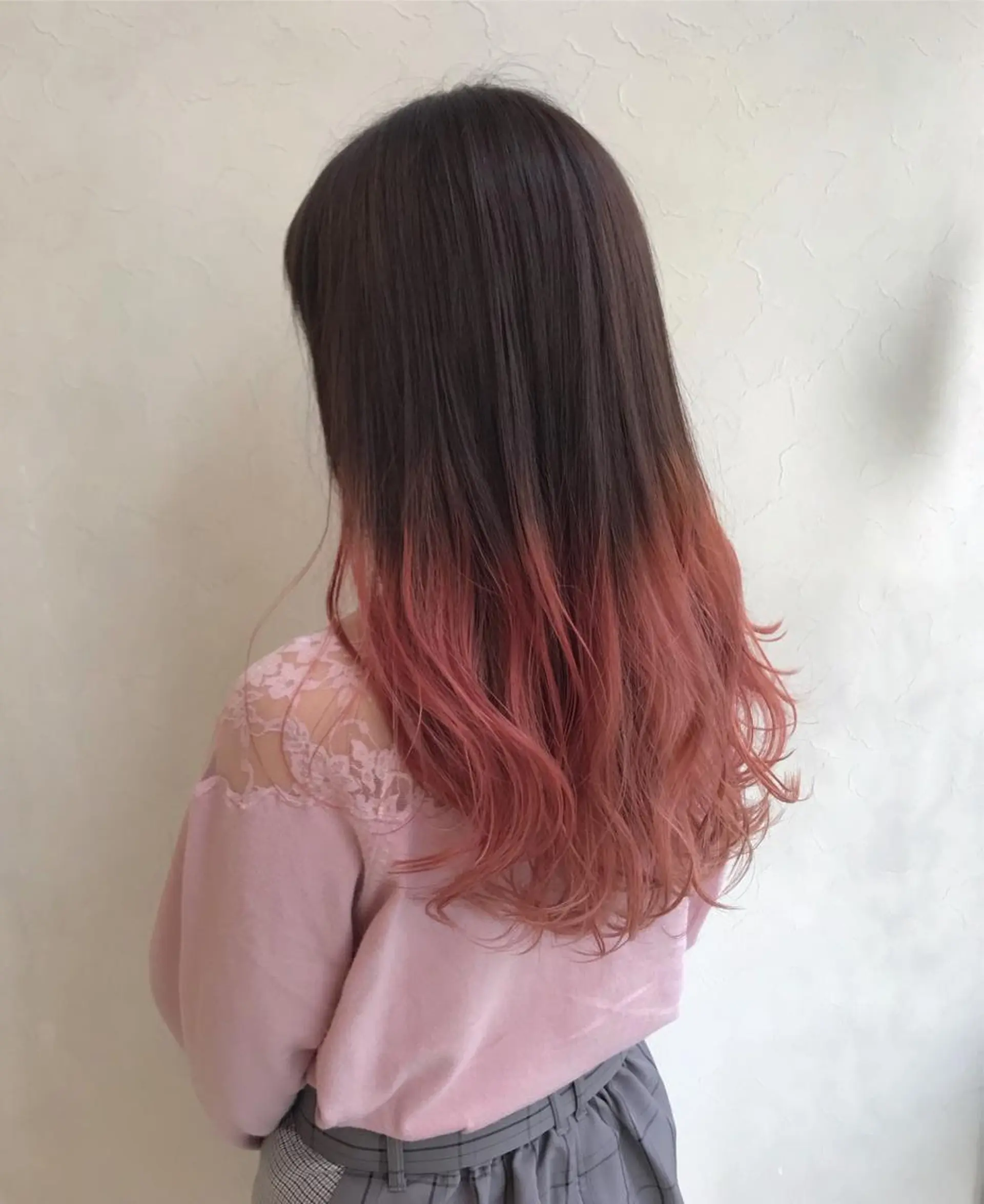 ロング カラー グラデーションカラー ピンクカラー メンズ指名多数!! SiLO 田島のヘアスタイル