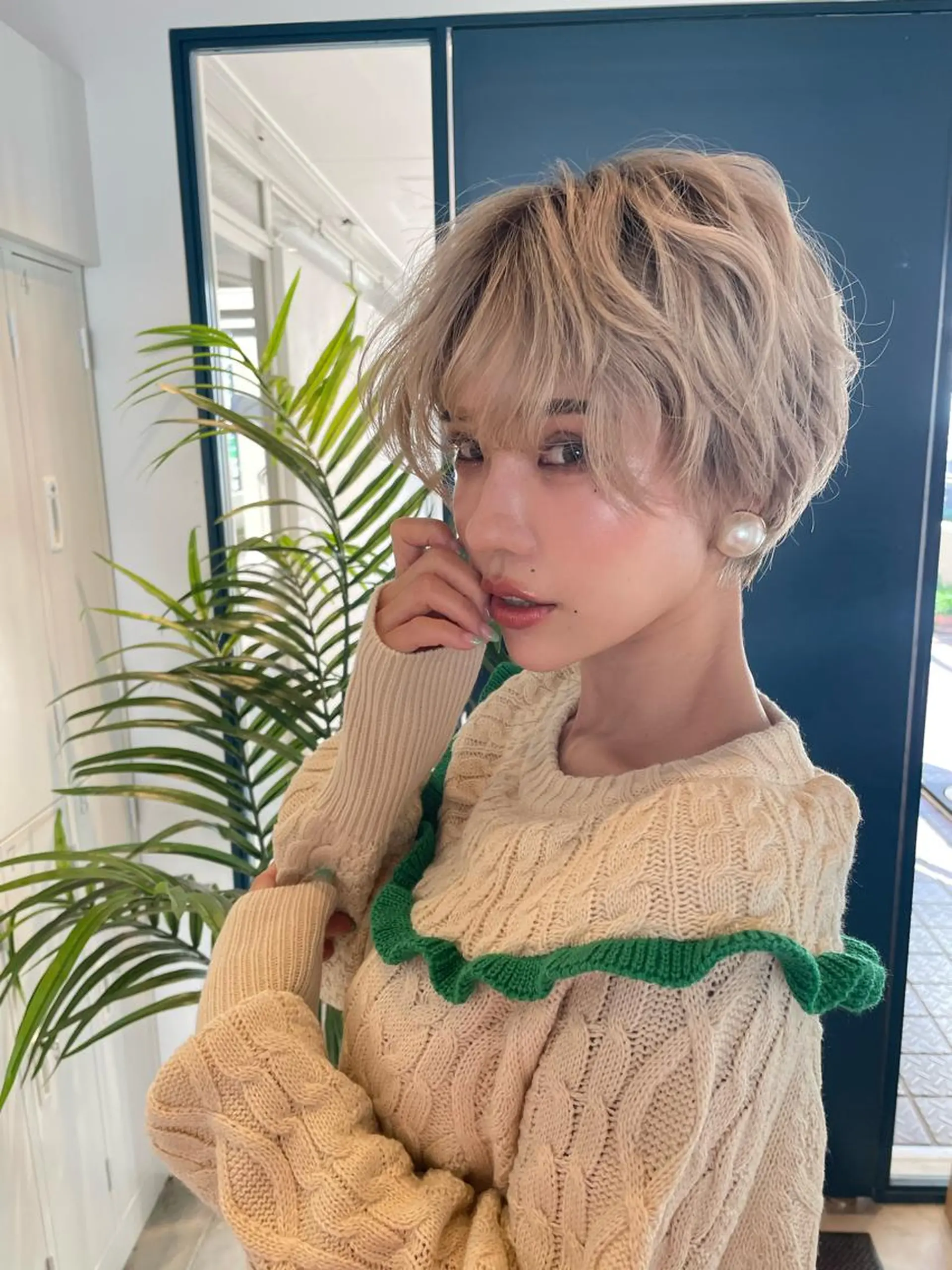 カラー ヘアカラー トリートメント 栗林 茉那のヘアスタイル