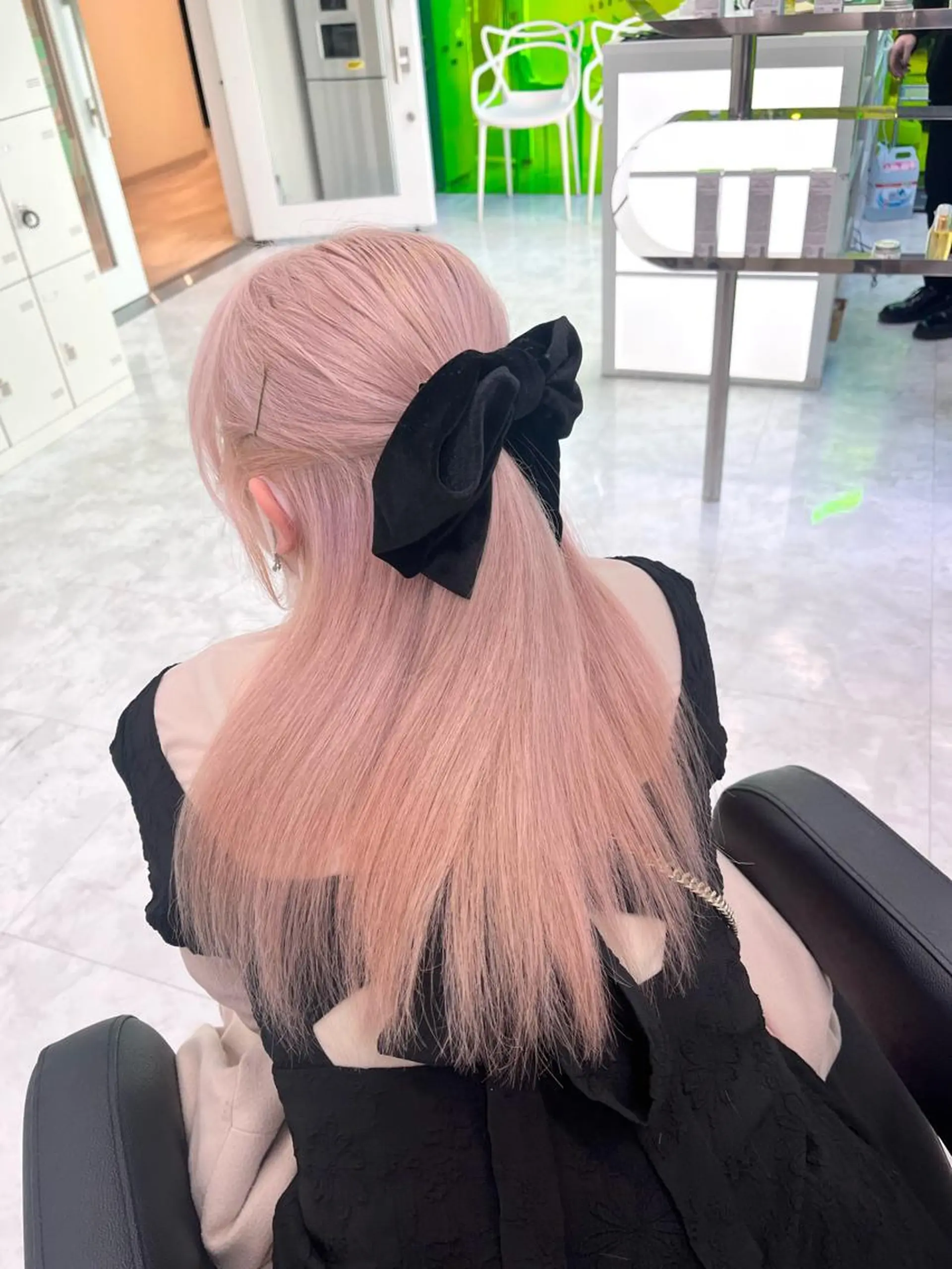 ロング カット ヘアカラー トリートメント RIKO👼🏻💓 韓国ガーリーのヘアスタイル