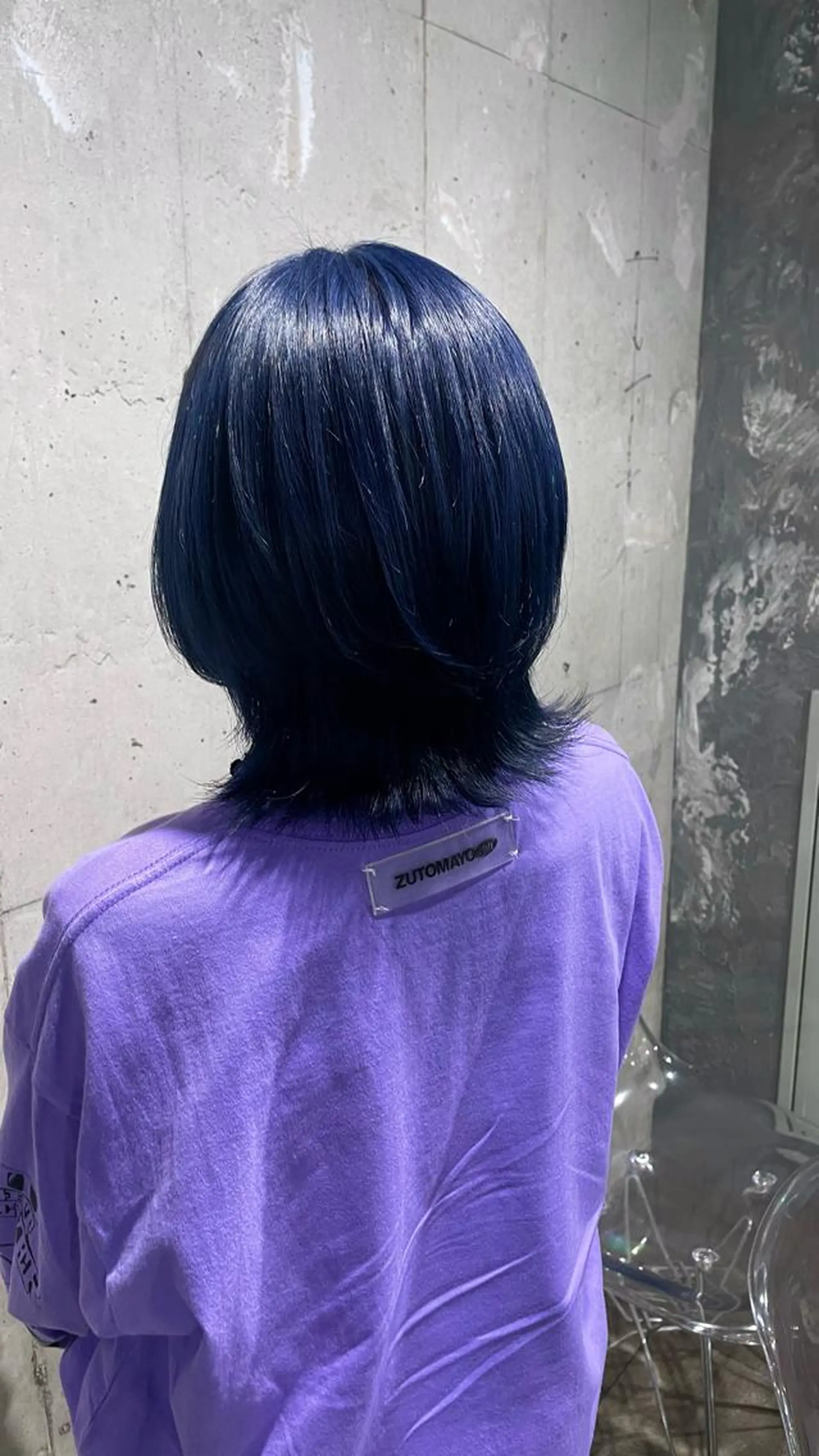 ショート カラー ブリーチ ブルーカラー ブルーラベンダー 透明感カラー ラベンダーカラー alicetokyo 🦋宮葉🦋のマツエク・マツパデザイン