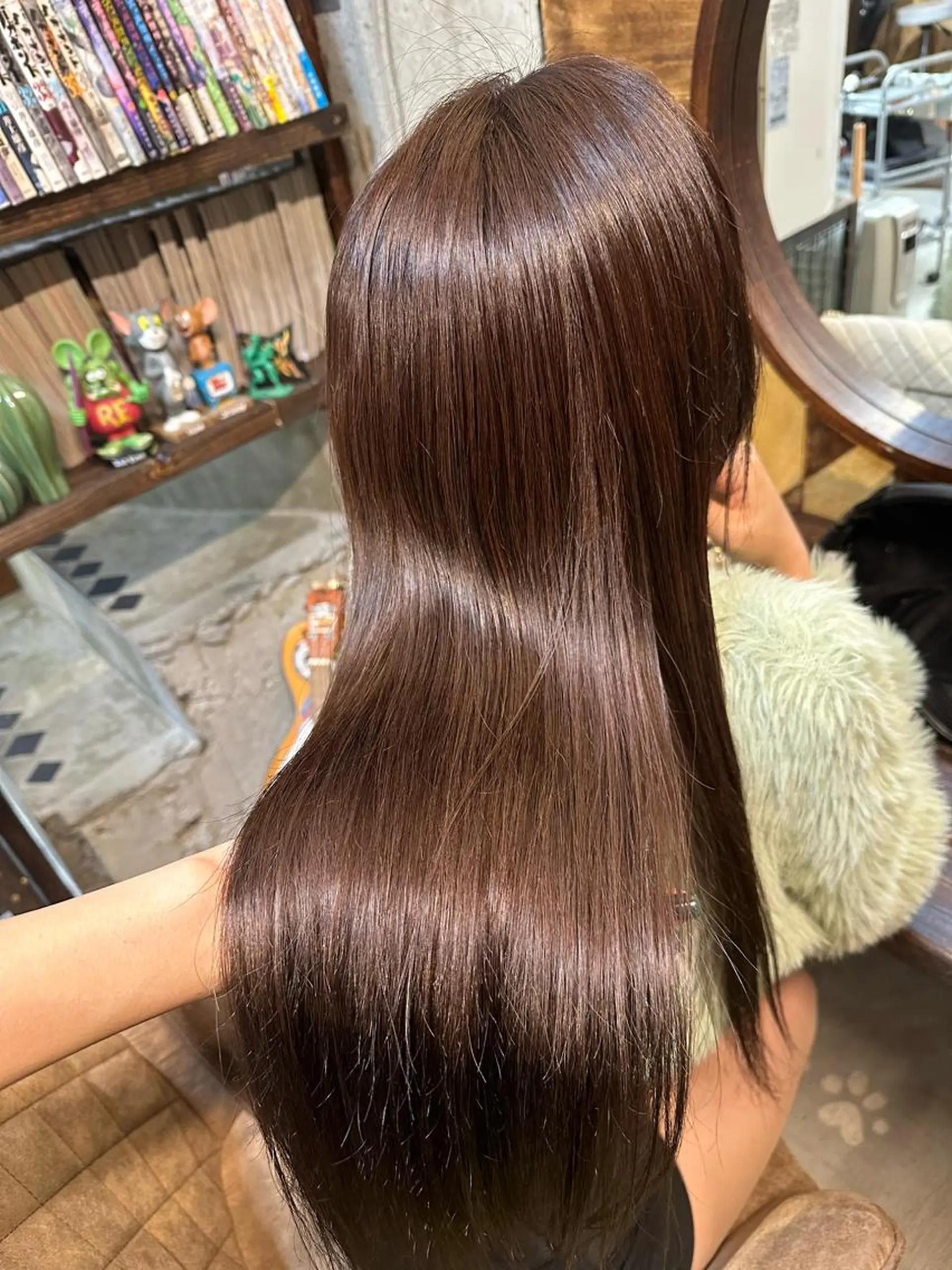 ロング カラー ブリーチ ブラウンカラー チョコレートブラウン ヘアカラー トリートメント マツダテホノカ🌼 ボブ・ハイトーン🌼のヘアスタイル