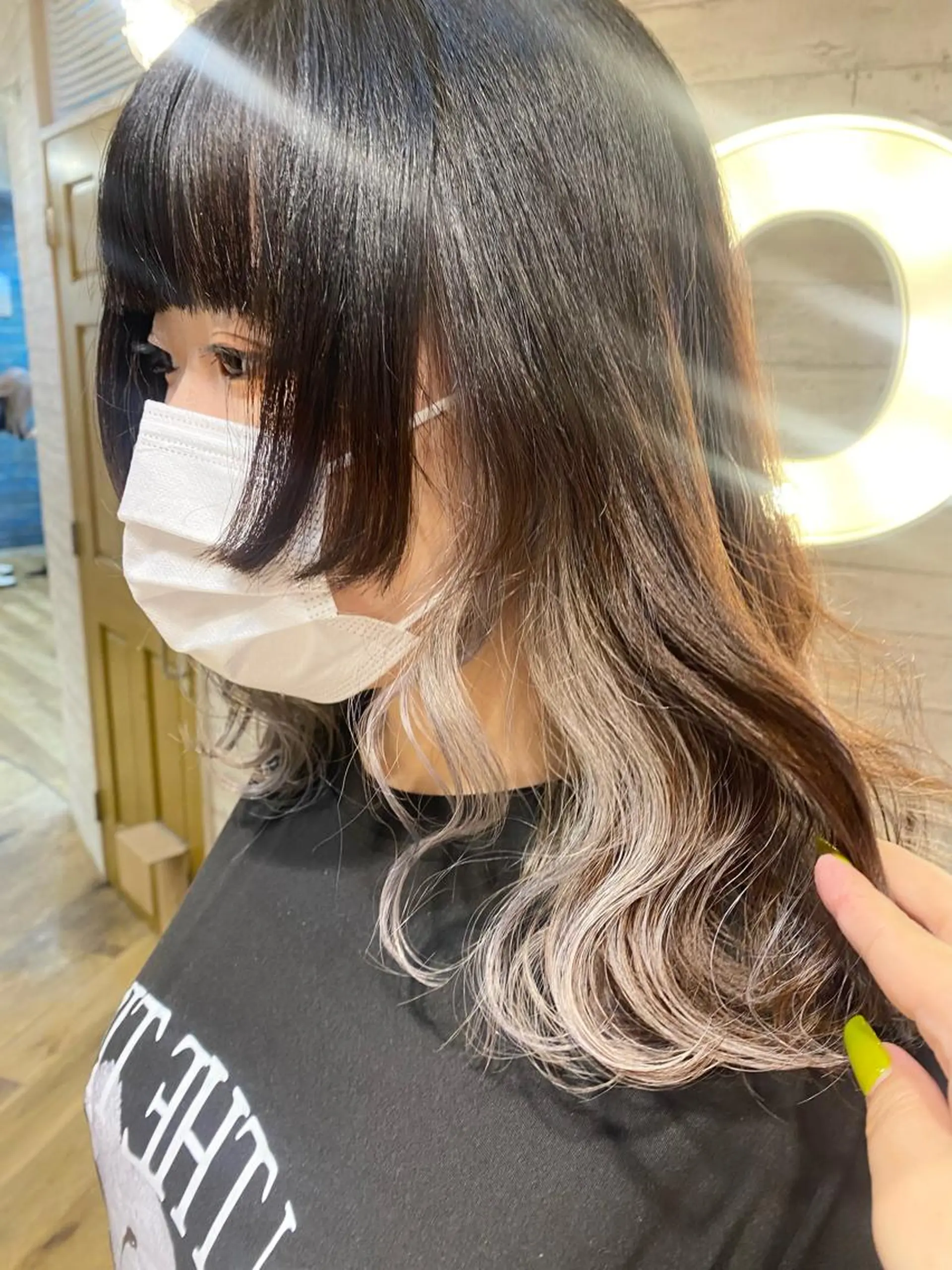 カラー ベージュカラー ブリーチ ホワイトベージュ dot .tokyo所属・中村 彩夏のヘアスタイル