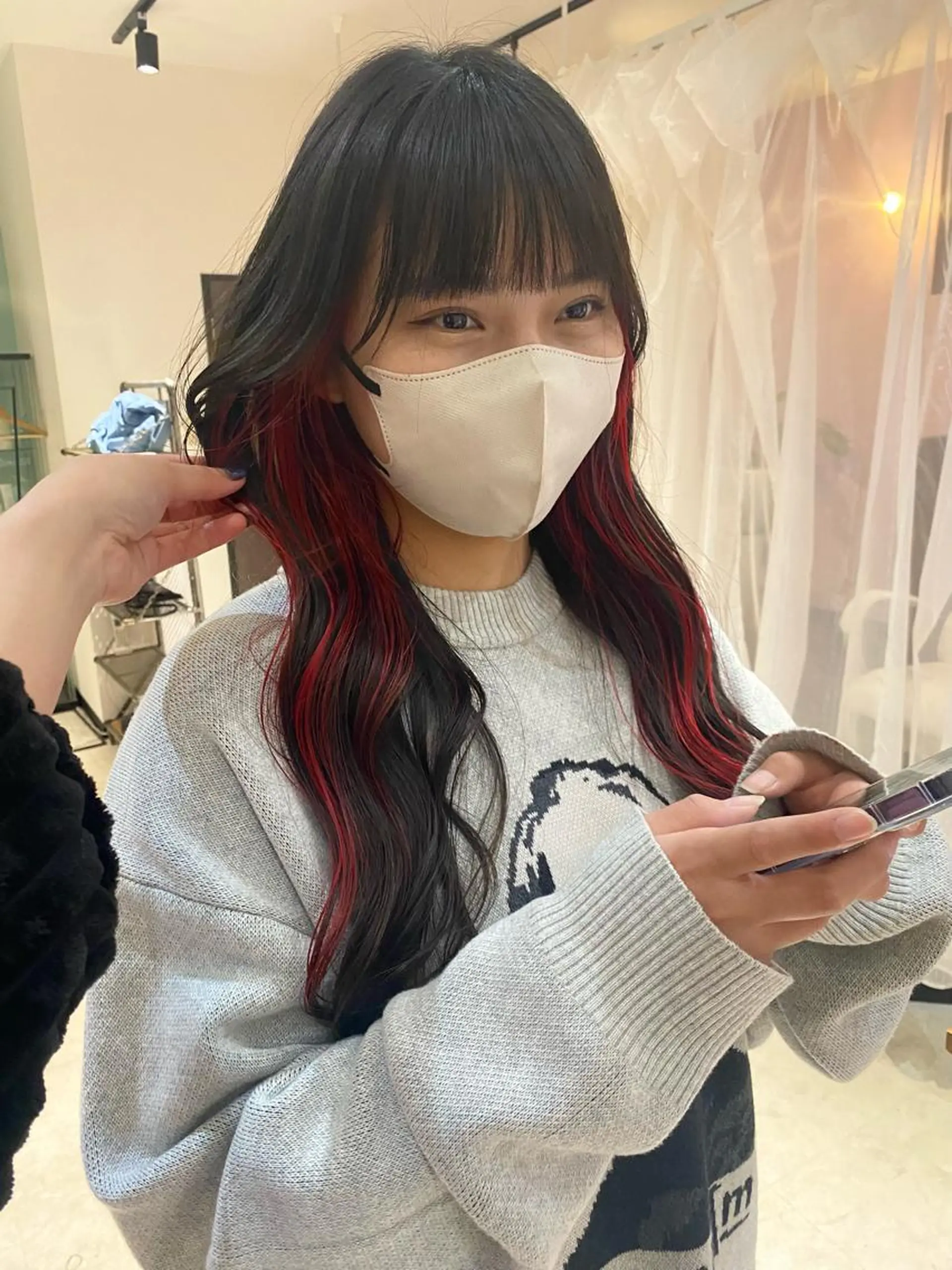 カラー インナーカラー MATTY azusaのヘアスタイル