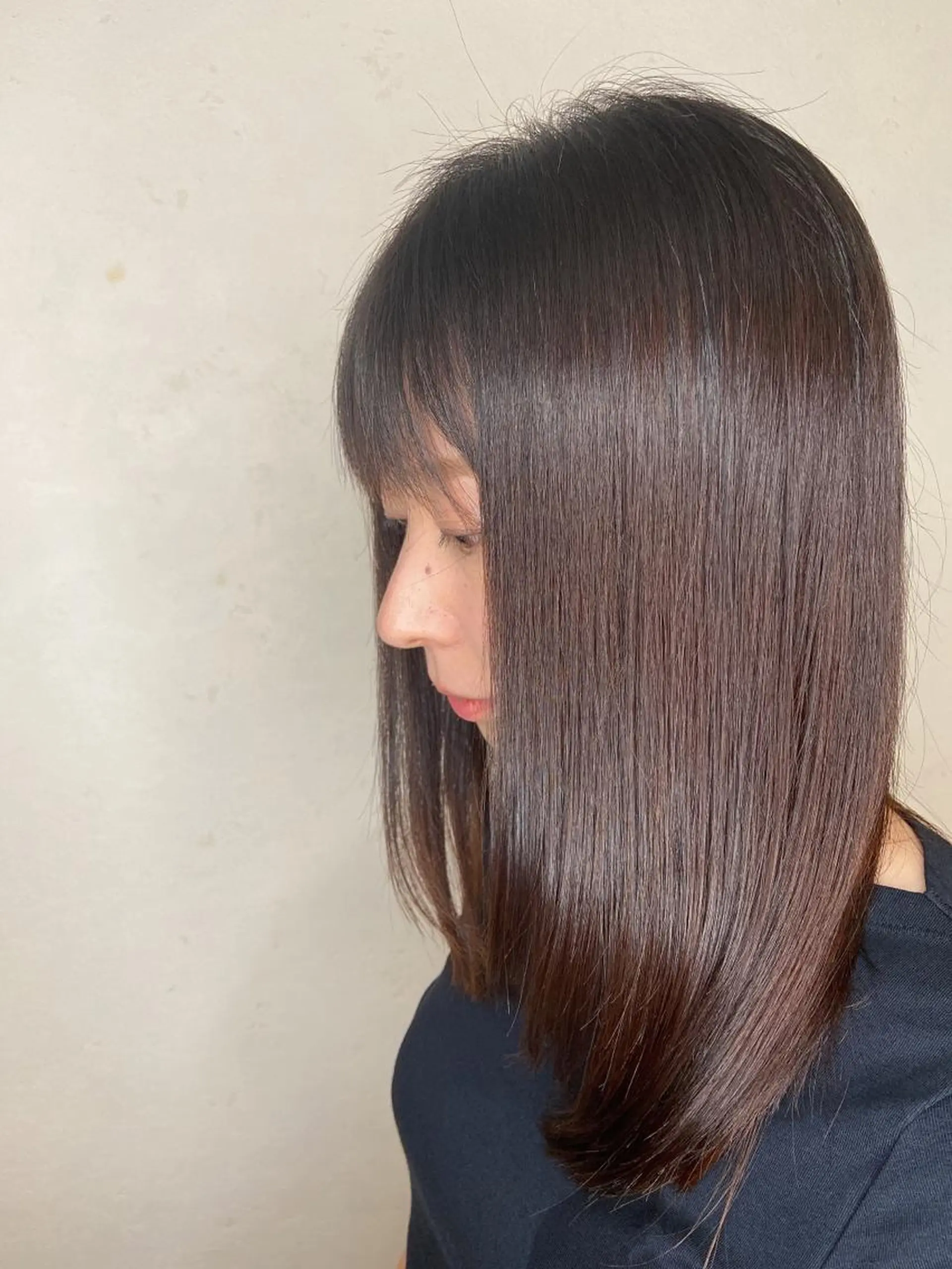 セミロング カラー ヘアアレンジ 透明感カラー カット 縮毛矯正 トリートメント ✨髪質改善/透明感✨ 西野　陽のヘアスタイル