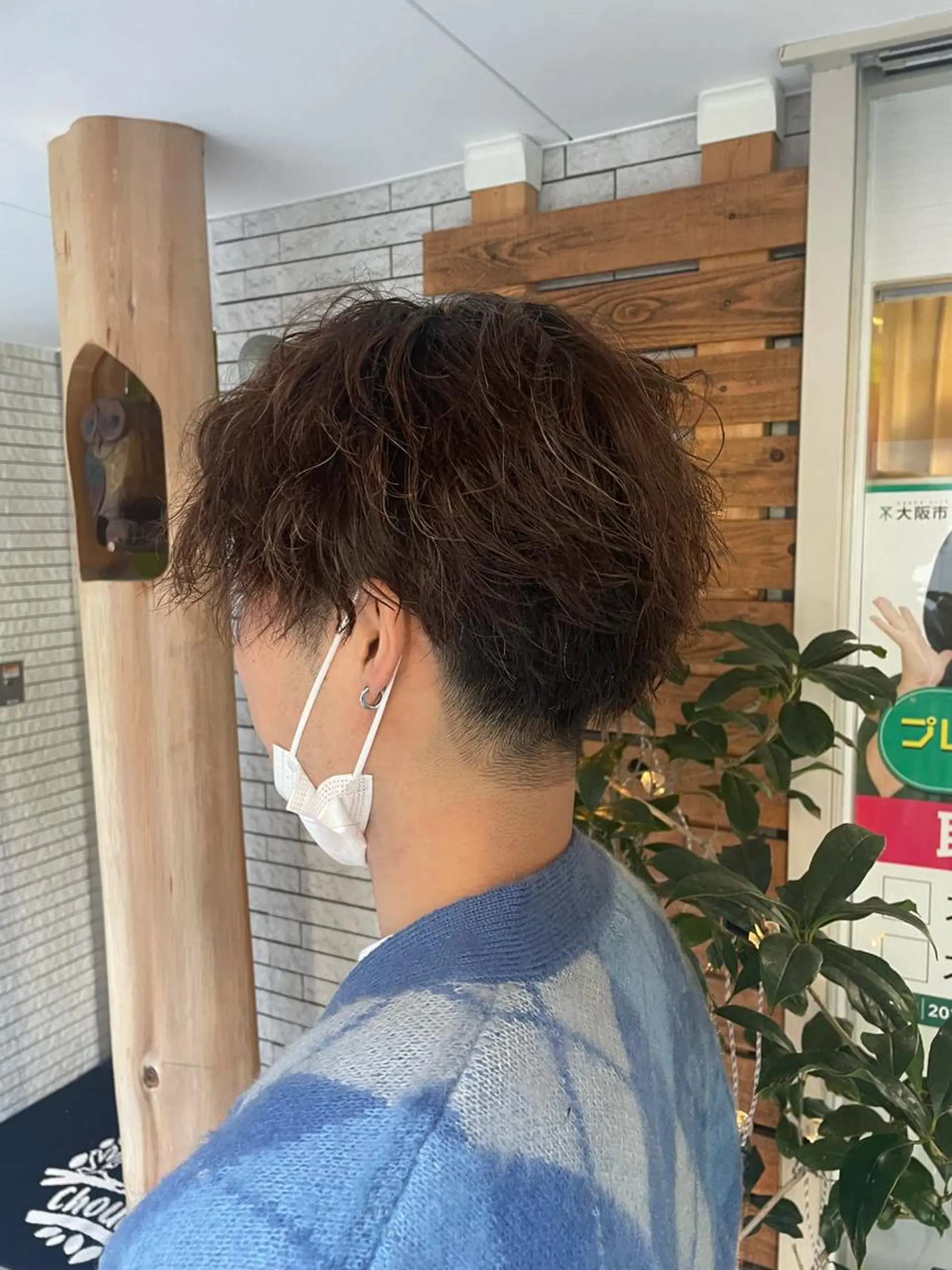 パーマ メンズ センターパート マッシュ メンズパーマ メンズツイストパーマ ツイストスパイラルパーマ カット パーマ ヘアセット フリーランスシェアサロンルレイル所属・心斎橋/メンズ /ルレイル/地形真希のヘアスタイル