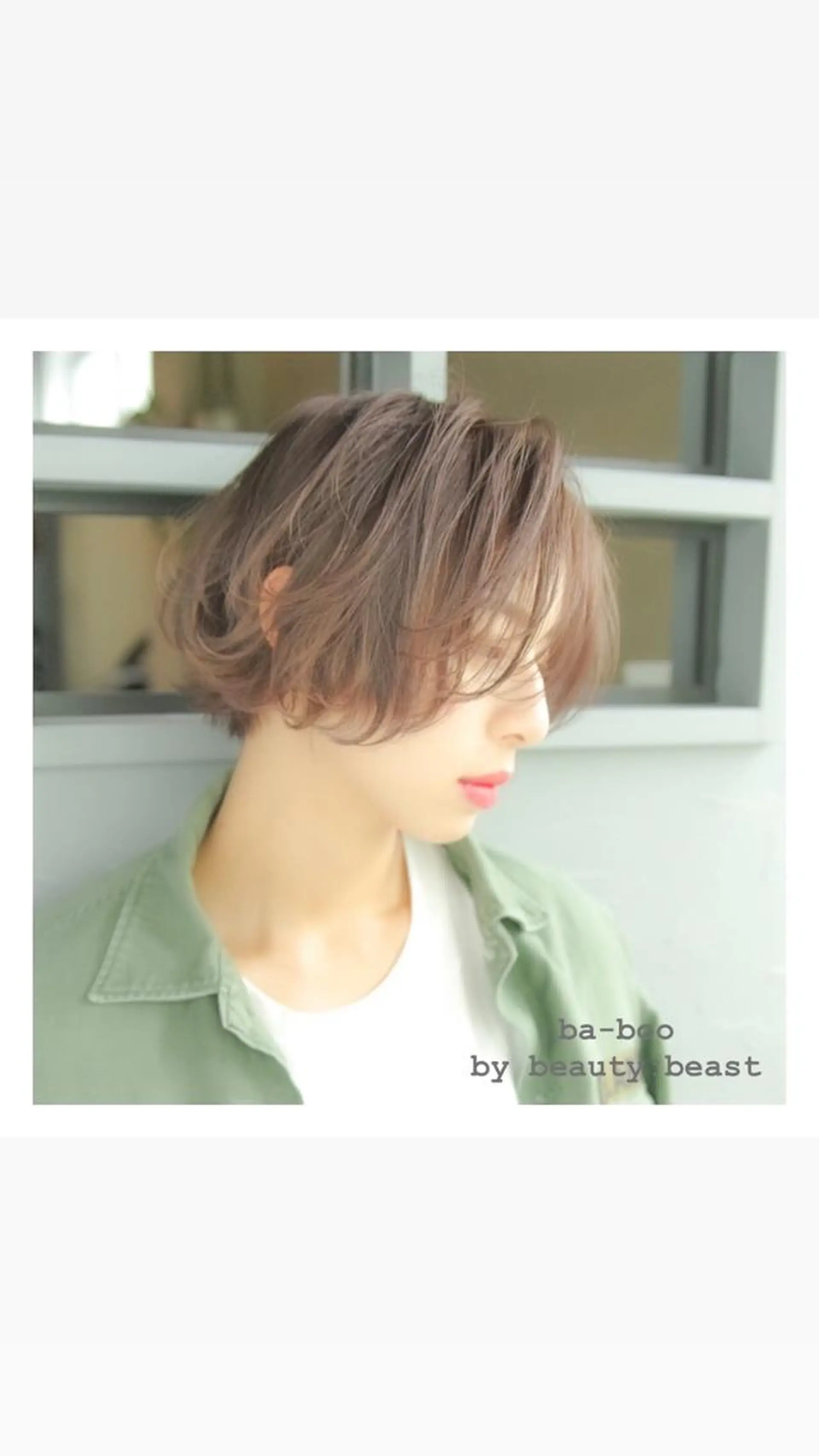 ショート カラー カット ヘアカラー ba-boo 広島のヘアスタイル