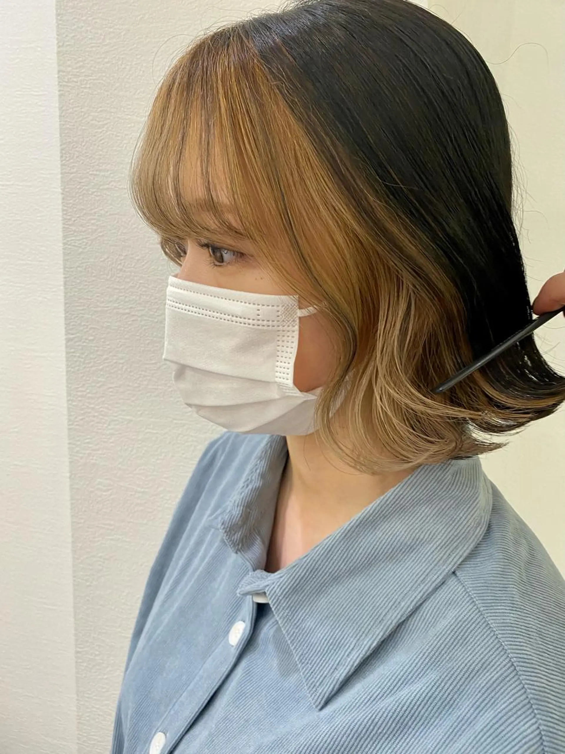 ショート カラー カット ヘアカラー トリートメント 顔周り/ブリーチなし /縮毛矯正🫧伊勢のヘアスタイル