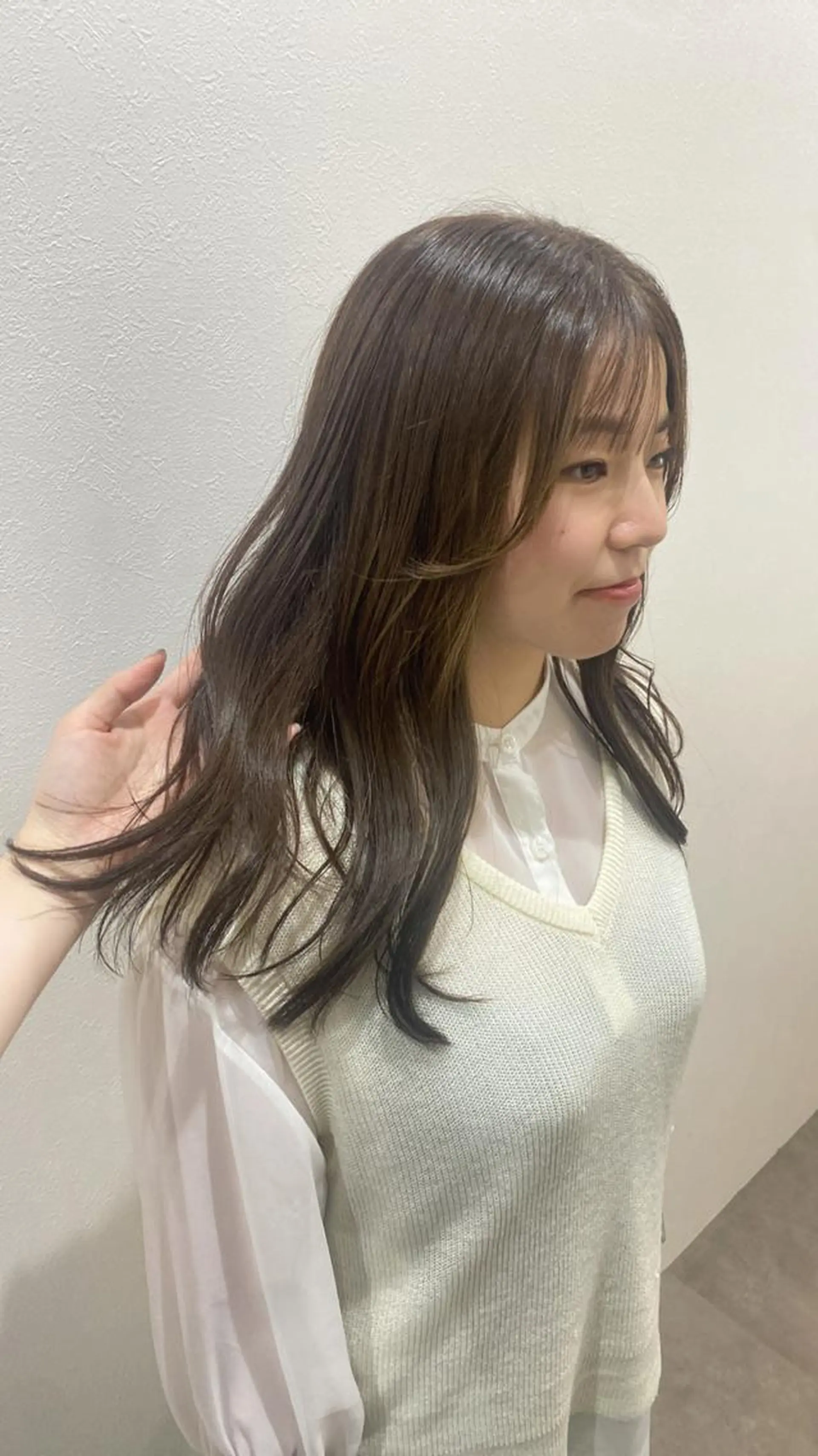 セミロング カット ヘアカラー 韓国風hair💕 Kanonのヘアスタイル