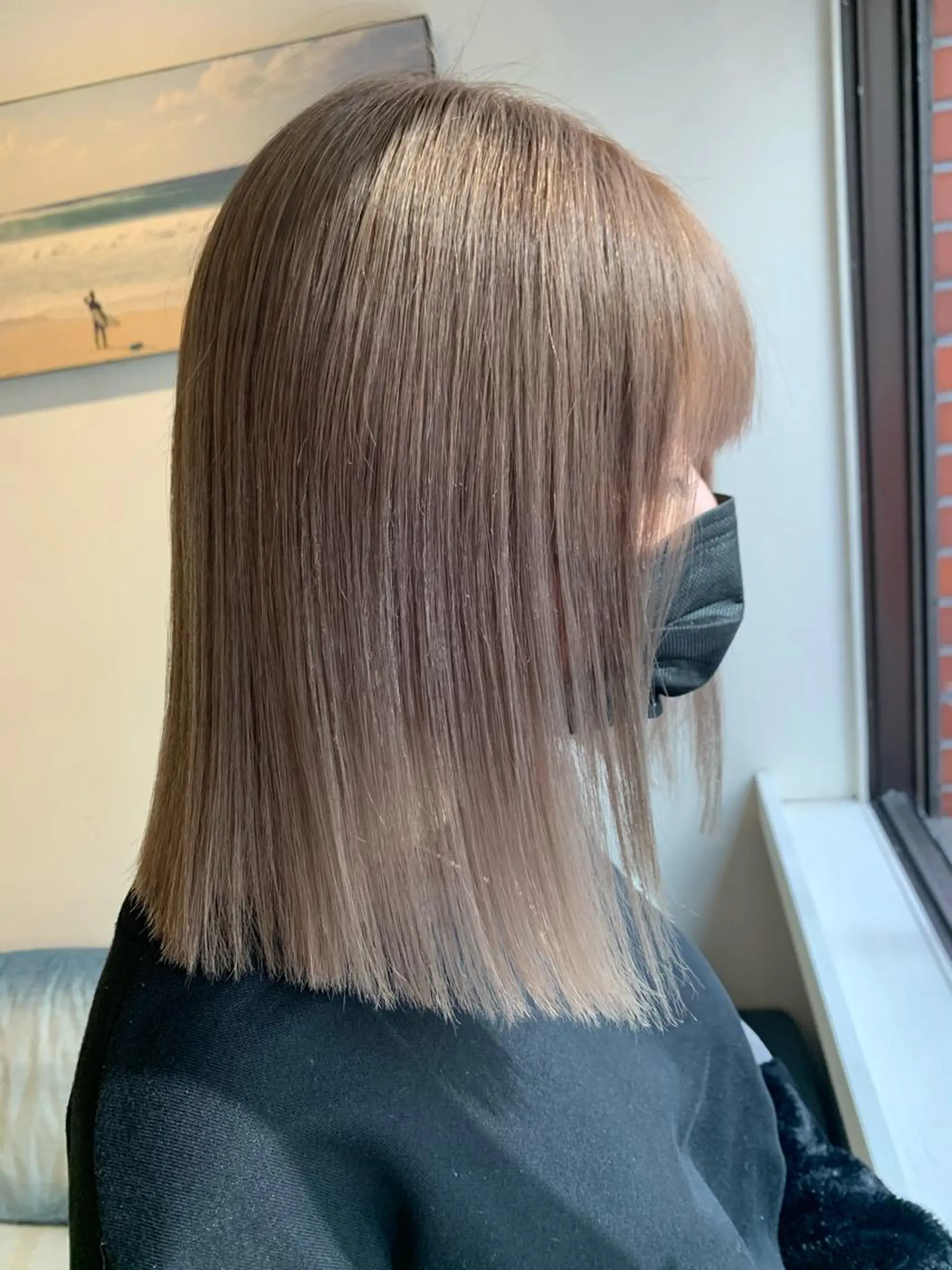 ミディアム ヘアカラー トリートメント 渋谷ハイトーン/ デザインカラー阿部のヘアスタイル