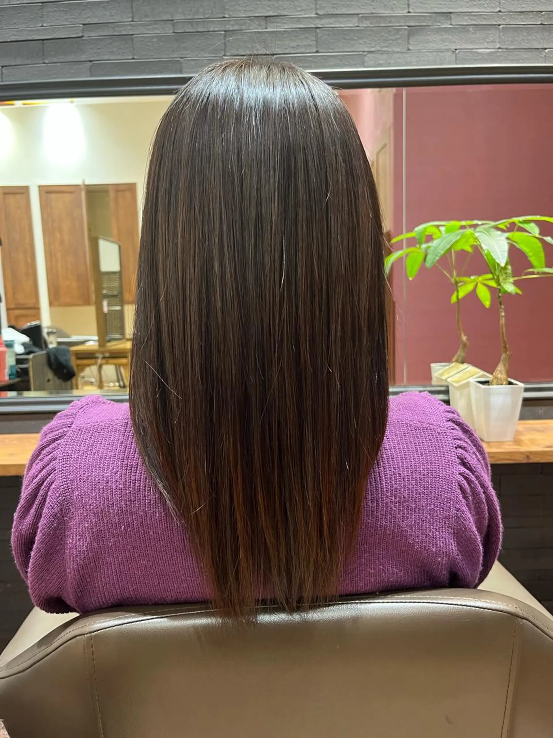 セミロング 🎀ツヤ暖色カラー 🎀大塚ナオミのヘアスタイル