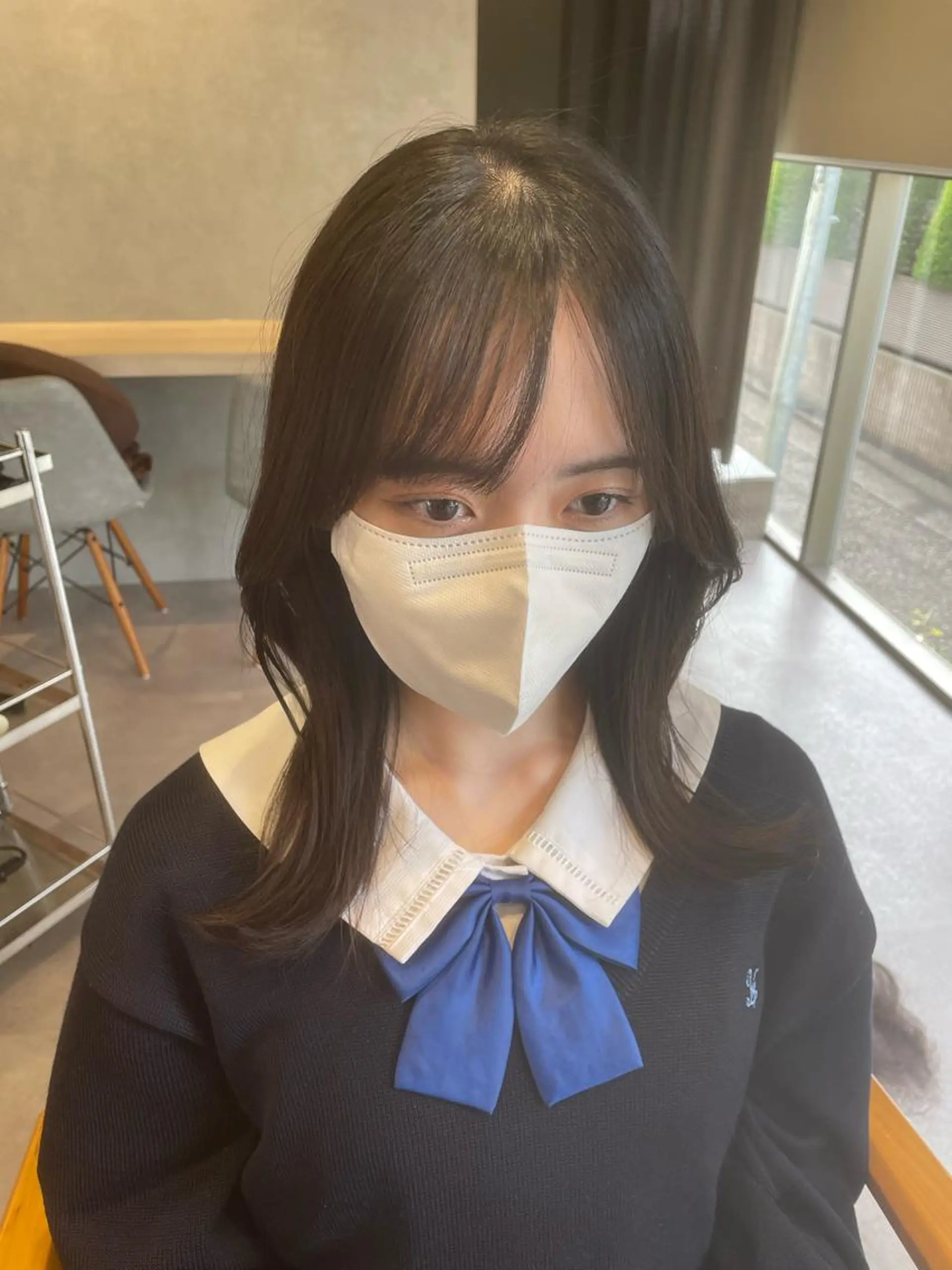 セミロング カラー 透明感カラー 韓国風ヘア 韓国風/オシャレ /縮毛矯正/滝口琴未のヘアスタイル