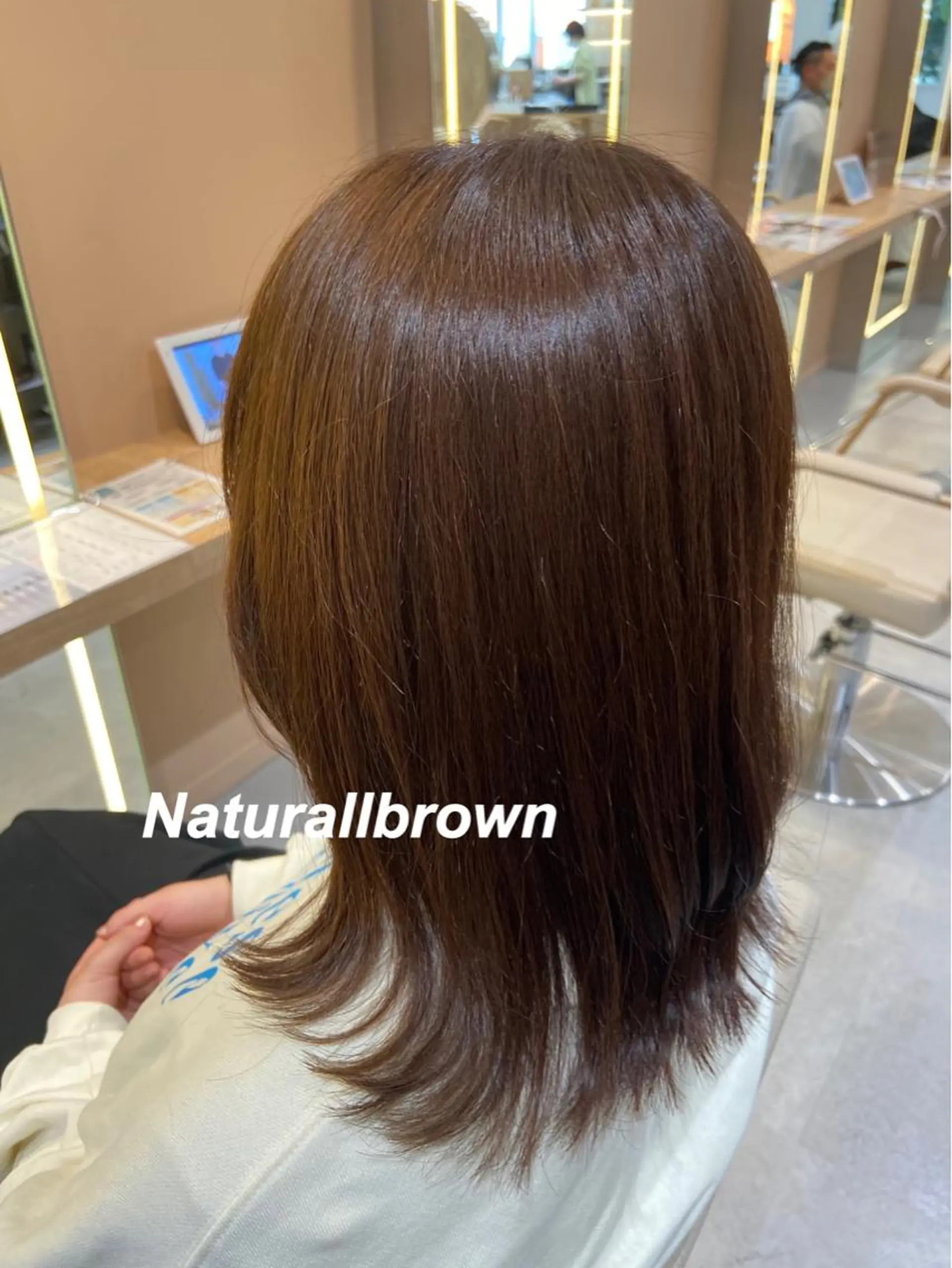 ミディアム カラー ブラウンカラー トリートメント ヘアカラー トリートメント プルエクステ/インナ ーカラー🦊はるなのヘアスタイル