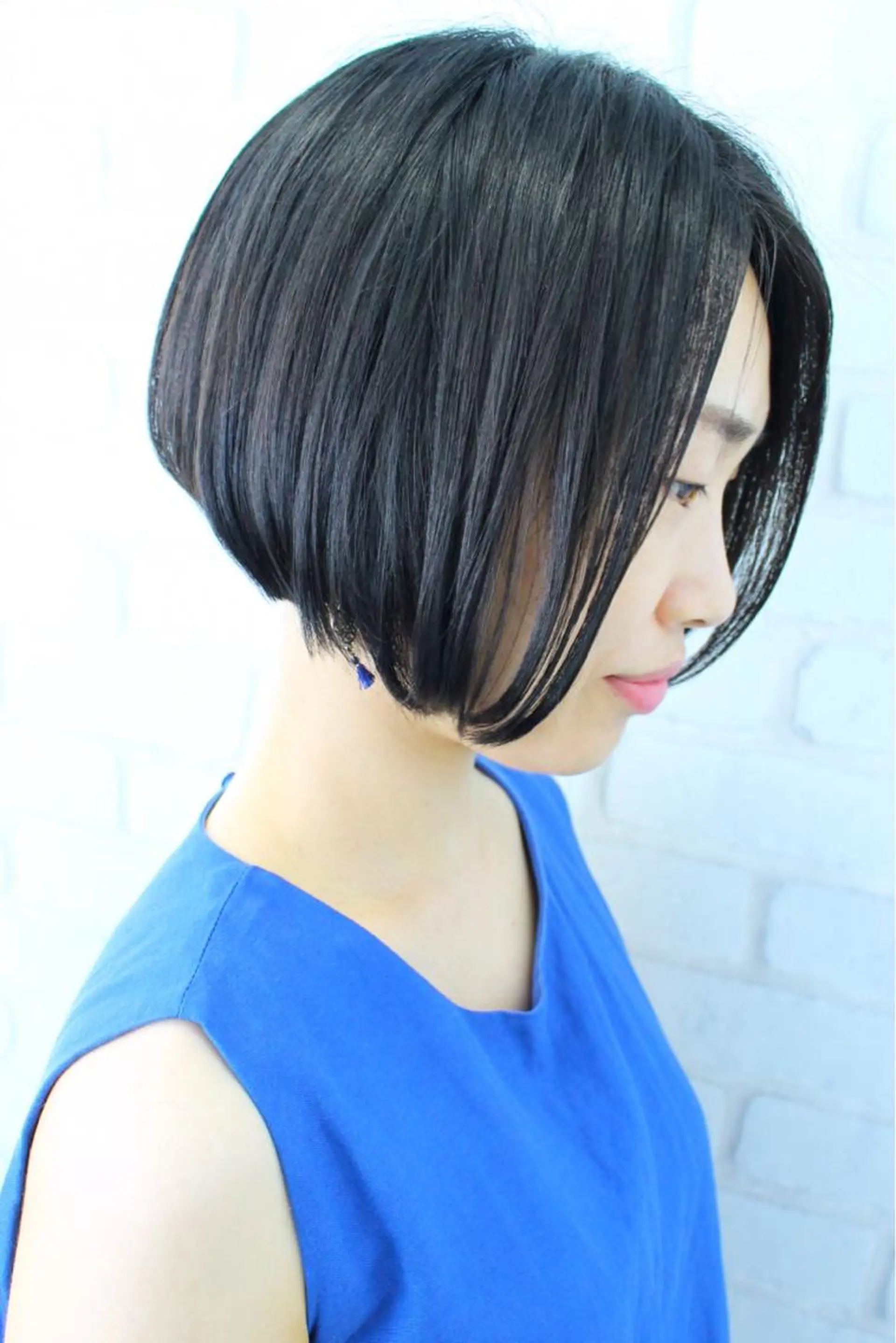 ミディアム ショートボブ ボブ 似合わせカット オン眉 Repos SENDAI所属・⭐️バッサリカット モデル募集⭐️佐野のヘアスタイル