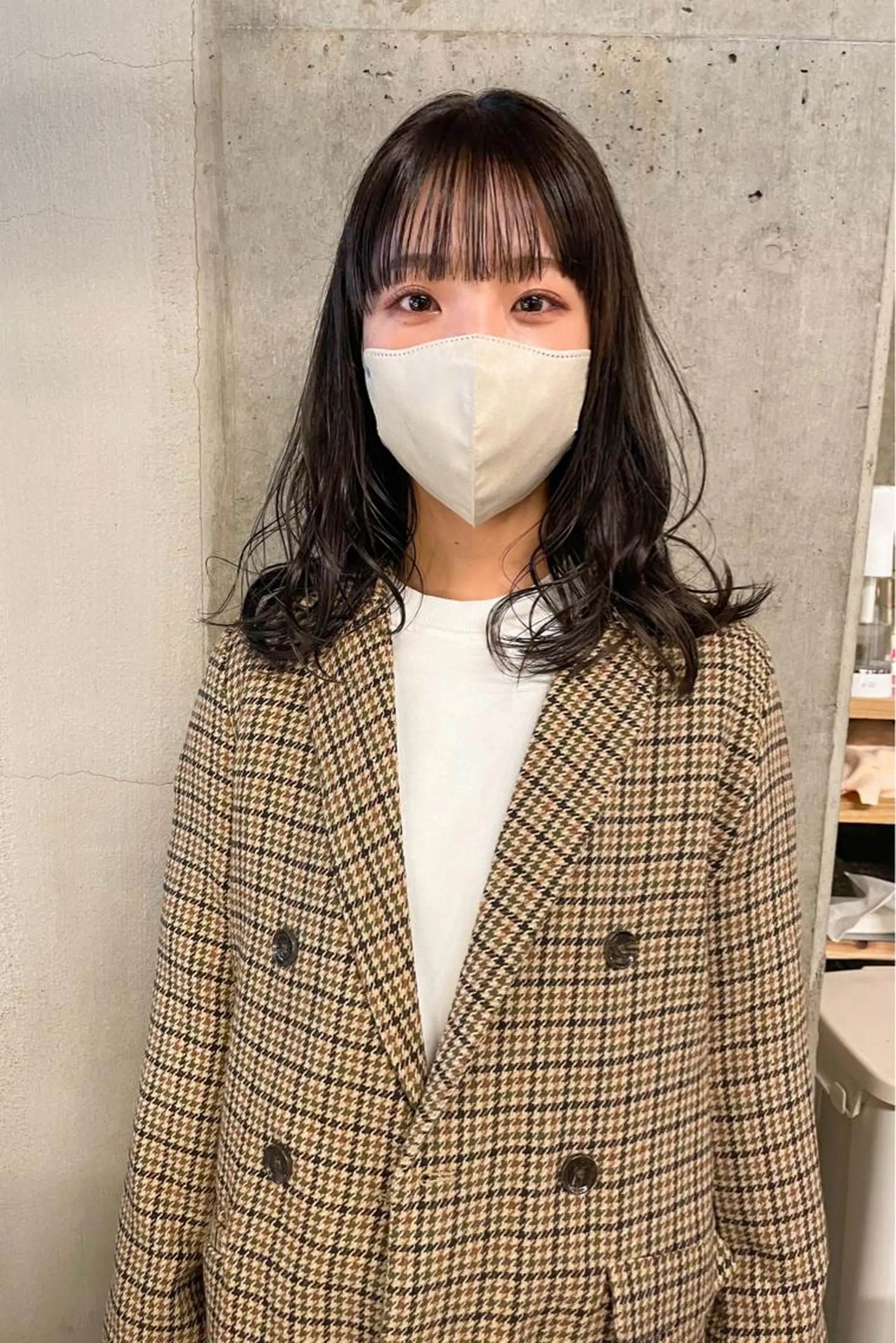 セミロング カラー パーマ/レイヤー 岩山丈一郎のヘアスタイル