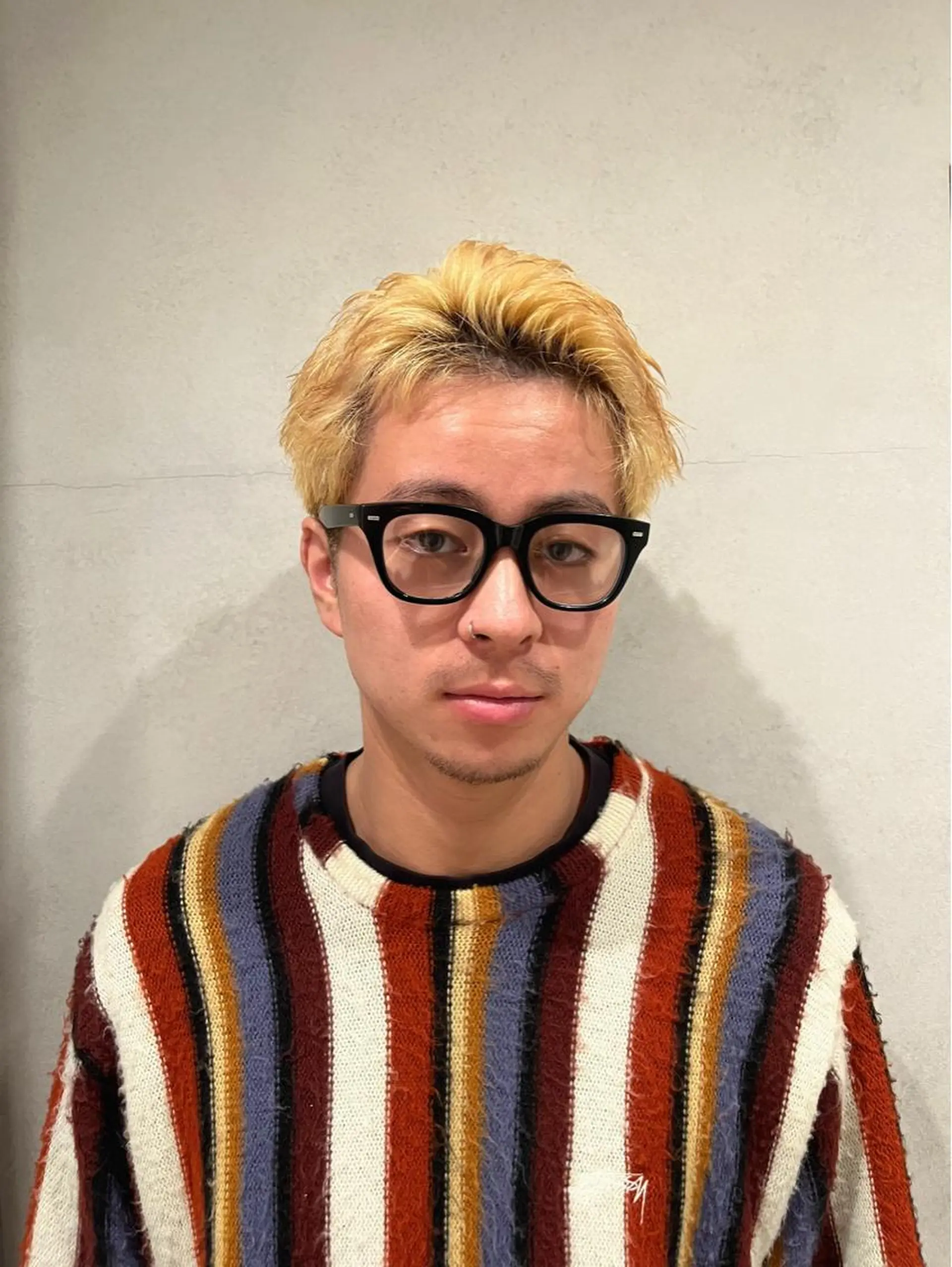 ショート カラー メンズ メンズブリーチ ブリーチ 抜きっぱなしブロンド 外国人風カラー カット ヘアカラー CANAAN hair salon 表参道店所属・🌿‬ナチュラルヘア /パーマ/蒼真🍃のヘアスタイル