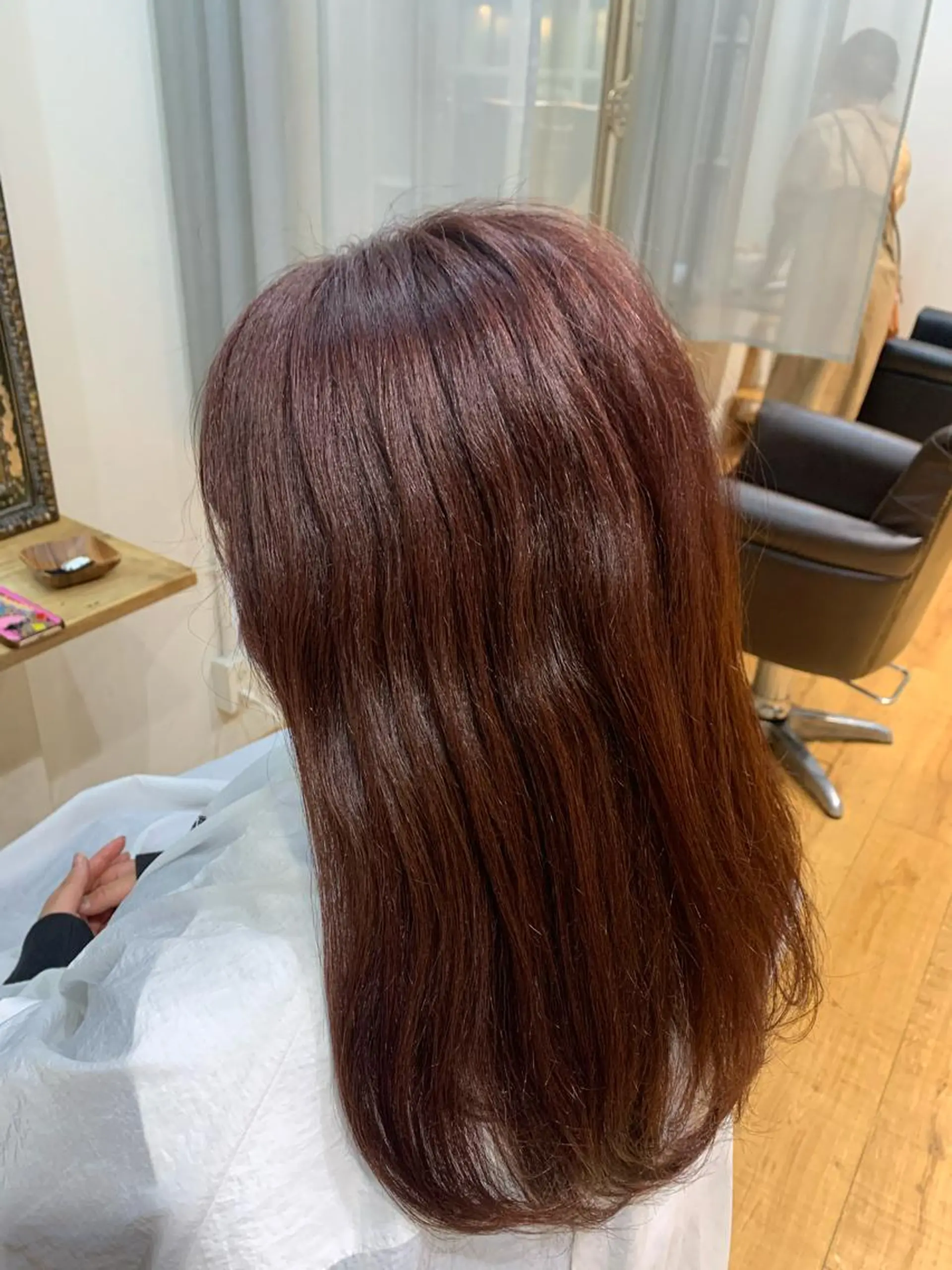 ロング カラー ピンクカラー コヤマ ナミのヘアスタイル