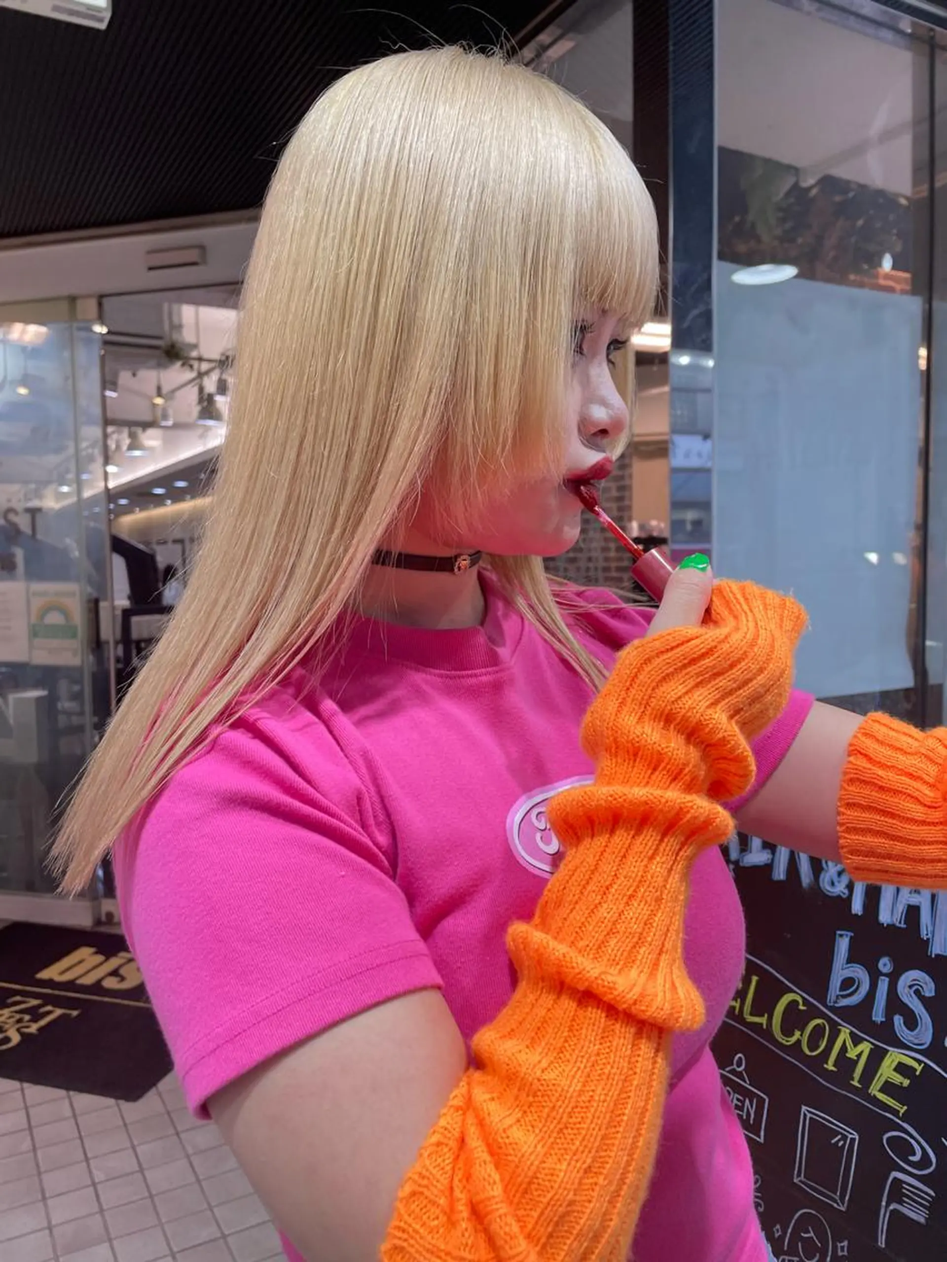 ロング カラー ブリーチ 抜きっぱなしブロンド ブロンド ケアブリーチ ヘアカラー トリートメント 韓国ヘア🦋 MIYUのヘアスタイル