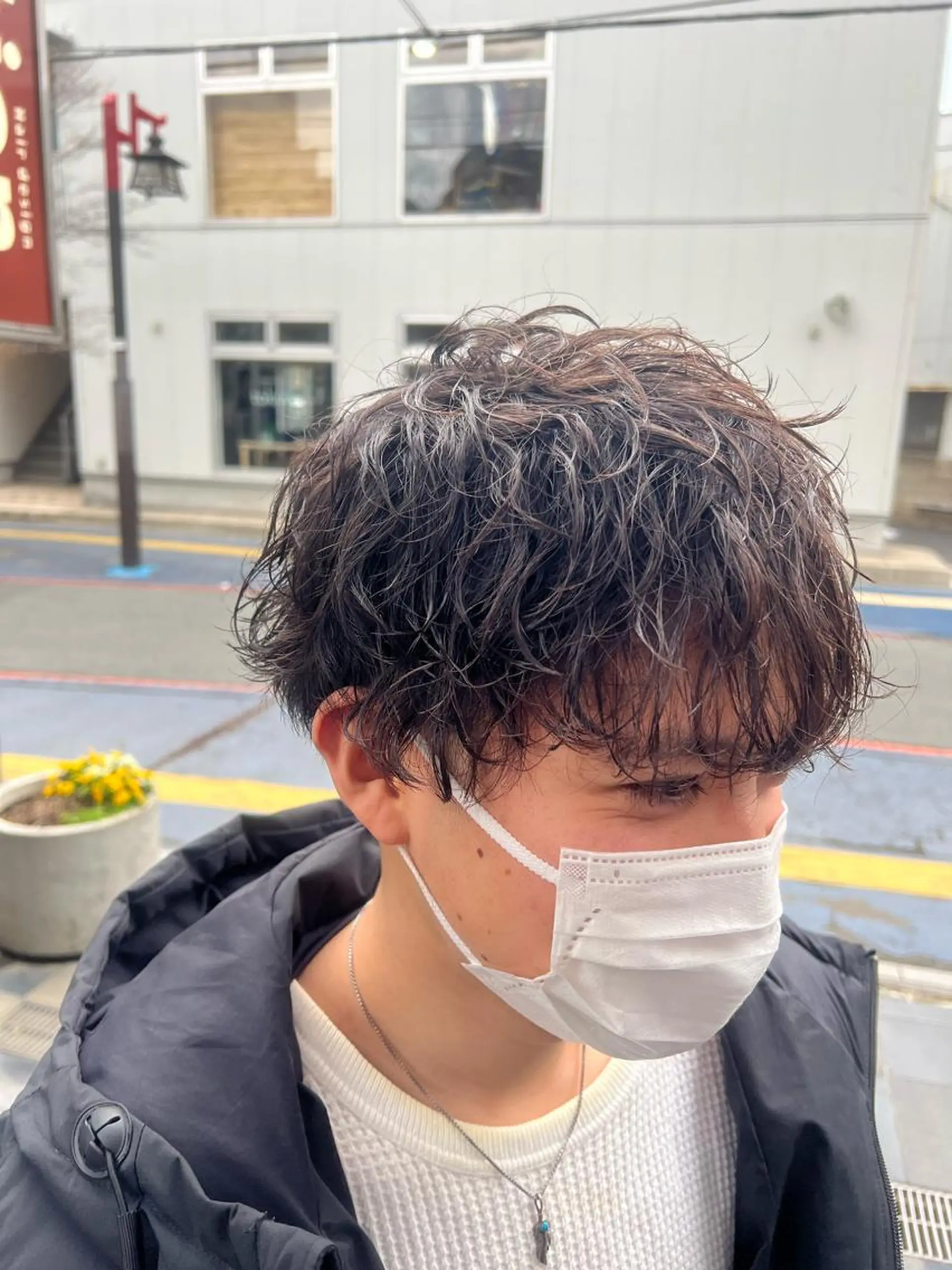 パーマ カット パーマ 美容室soi所属・メンズ特化/石田 凱土のヘアスタイル