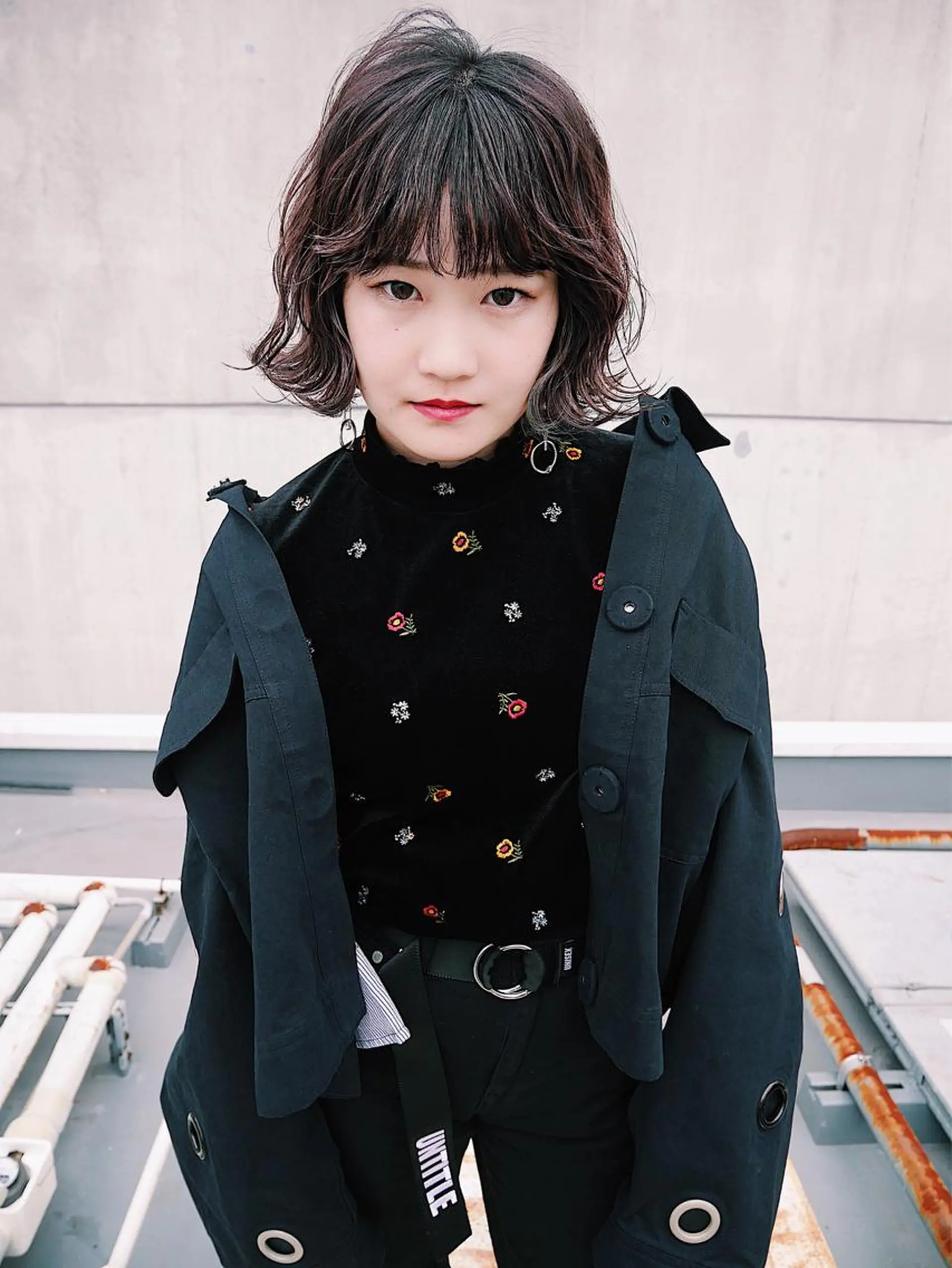 ミディアム カラー レイヤーカット/ パーマ/鎌田実奈歩のヘアスタイル