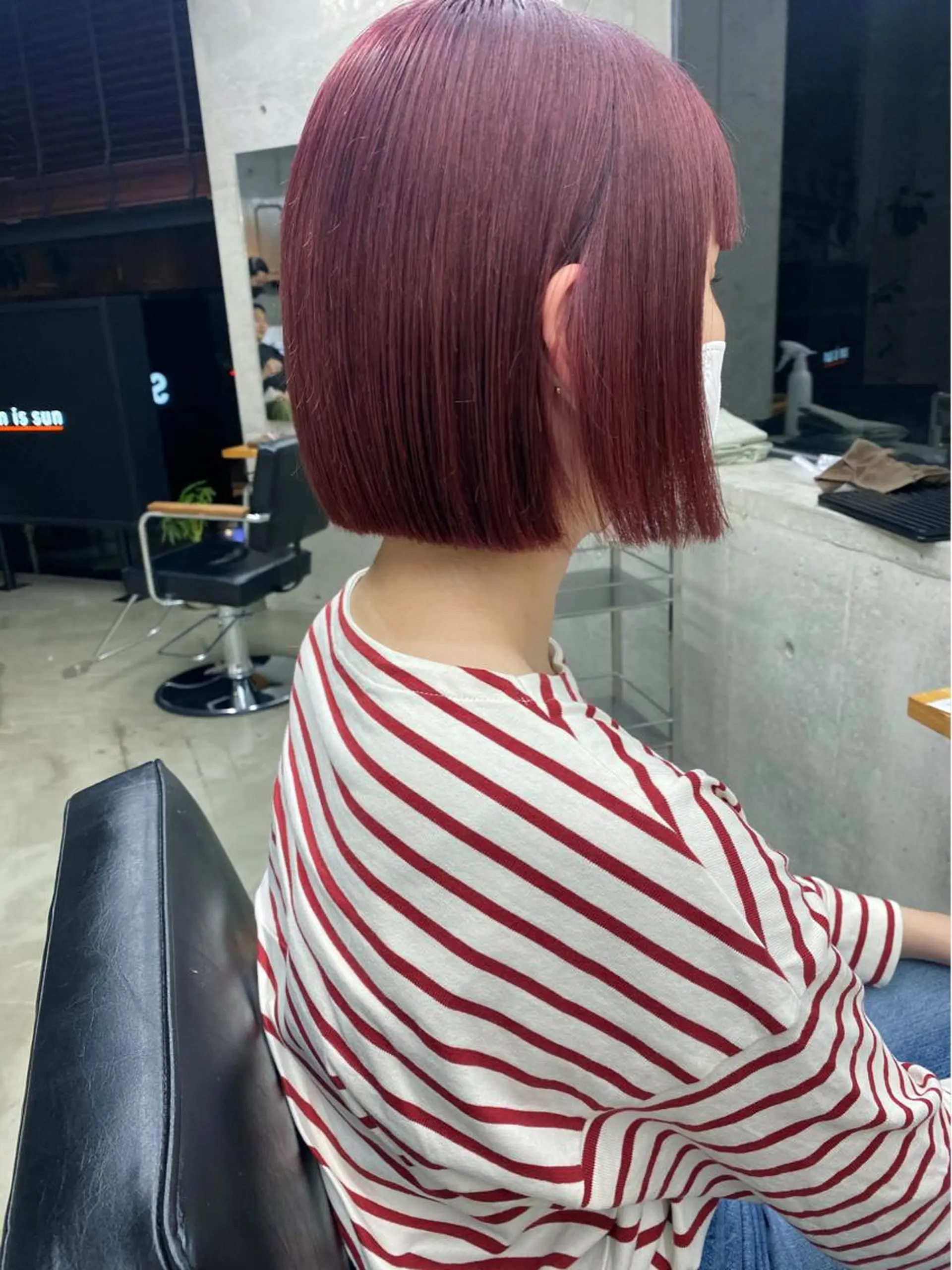 ミディアム カラー ヘアアレンジ ブリーチ son hair HIROEのヘアスタイル