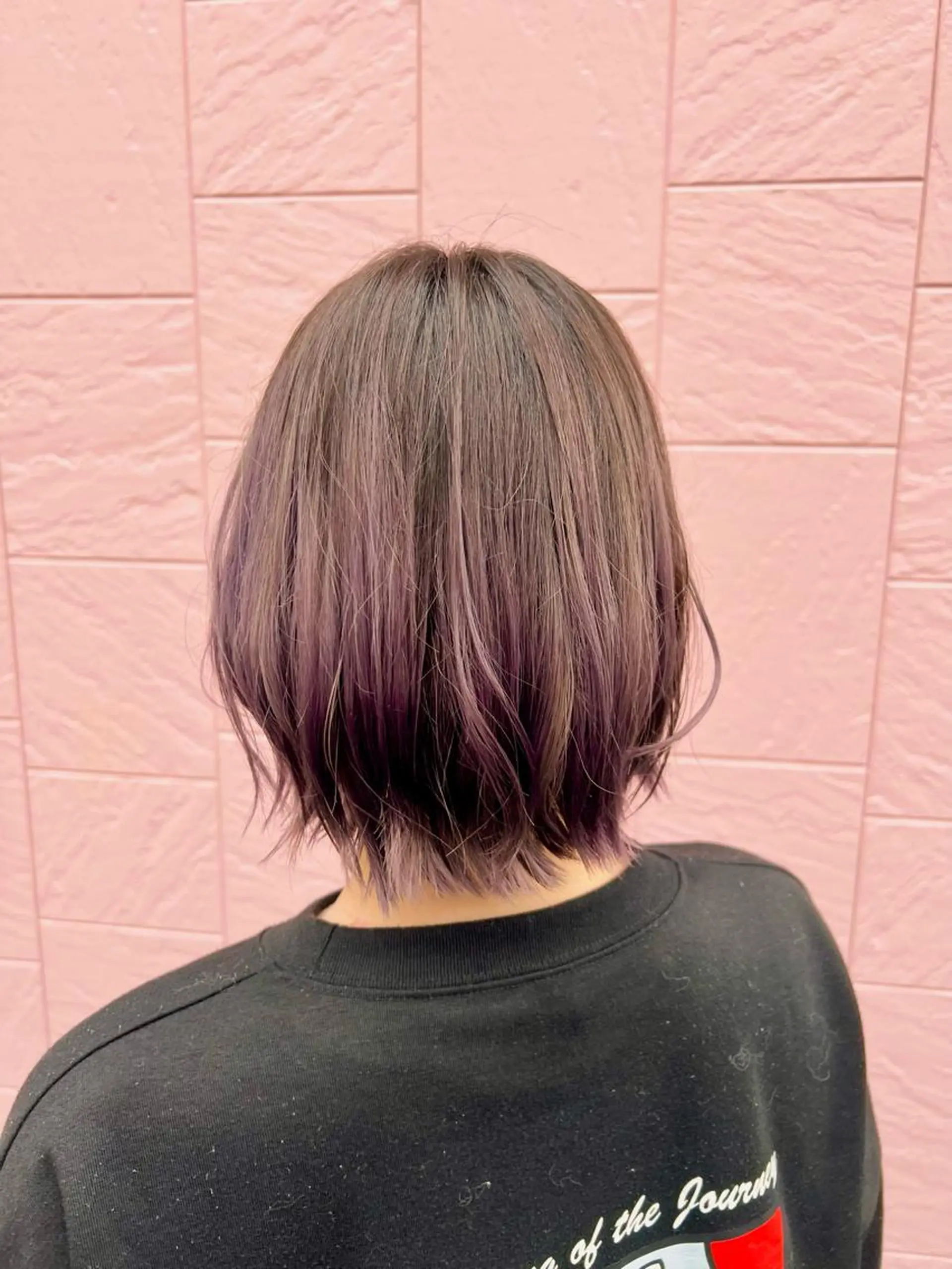 ミディアム カラー れいな🌼 ボブ･艶カラー🌼のヘアスタイル