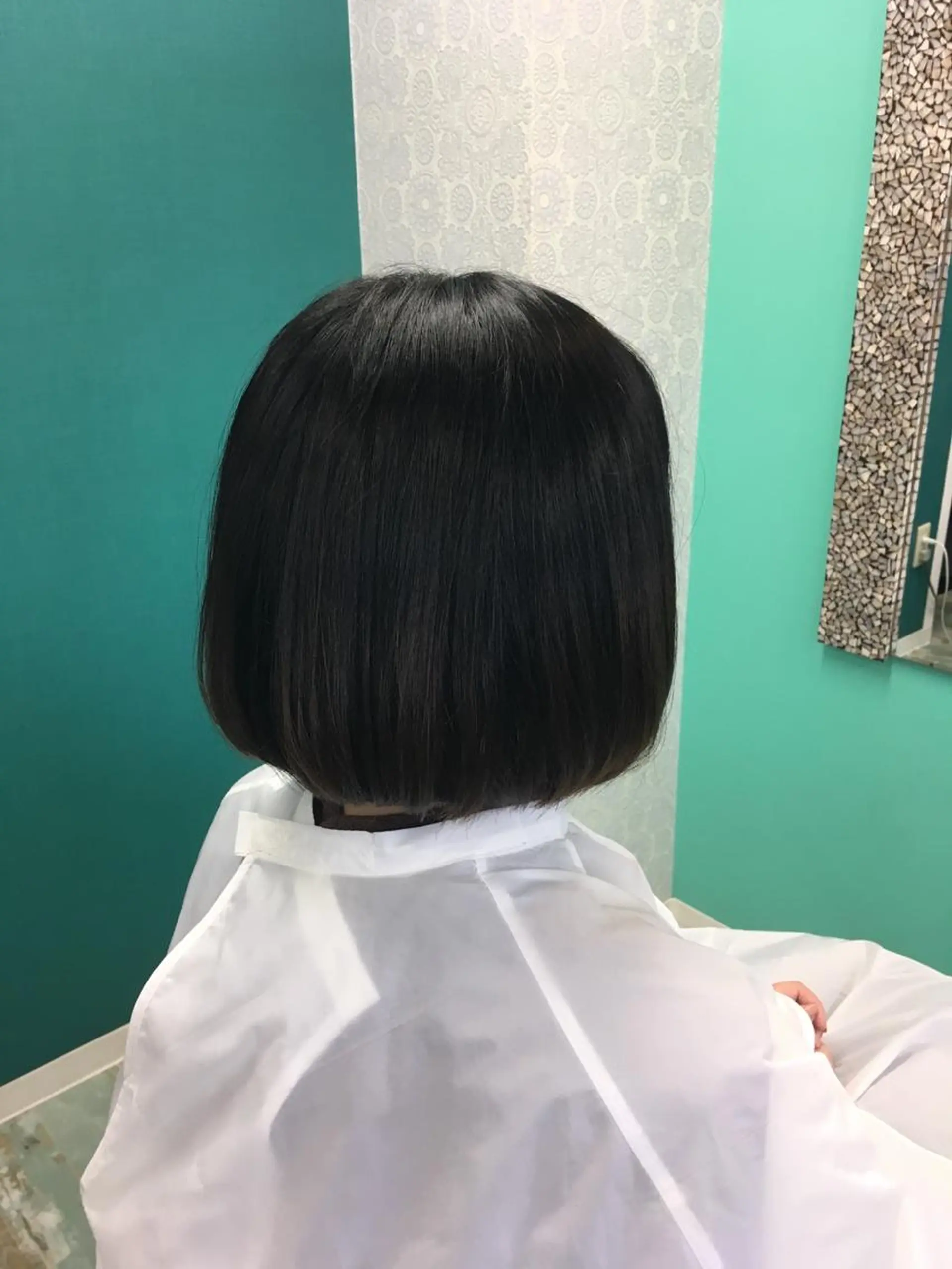 ミディアム 縮毛矯正 山本 雷のヘアスタイル