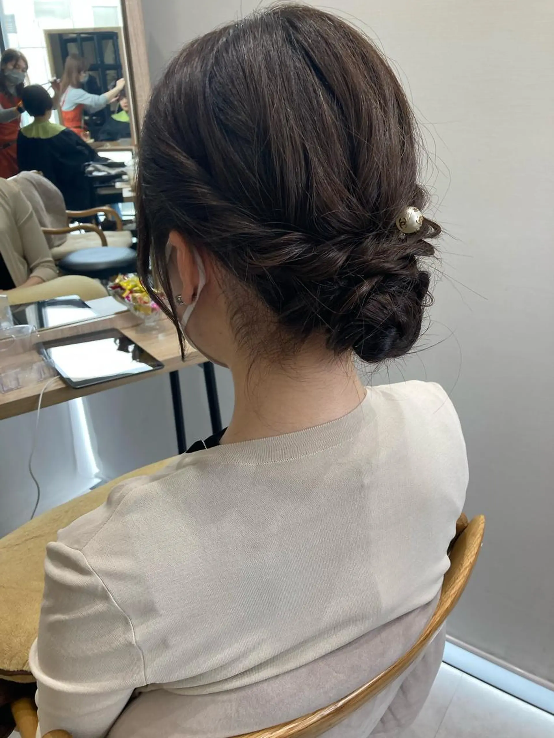 ミディアム ヘアセット ✨色持ちの良い艶 カラー✨蟹江真世のヘアスタイル