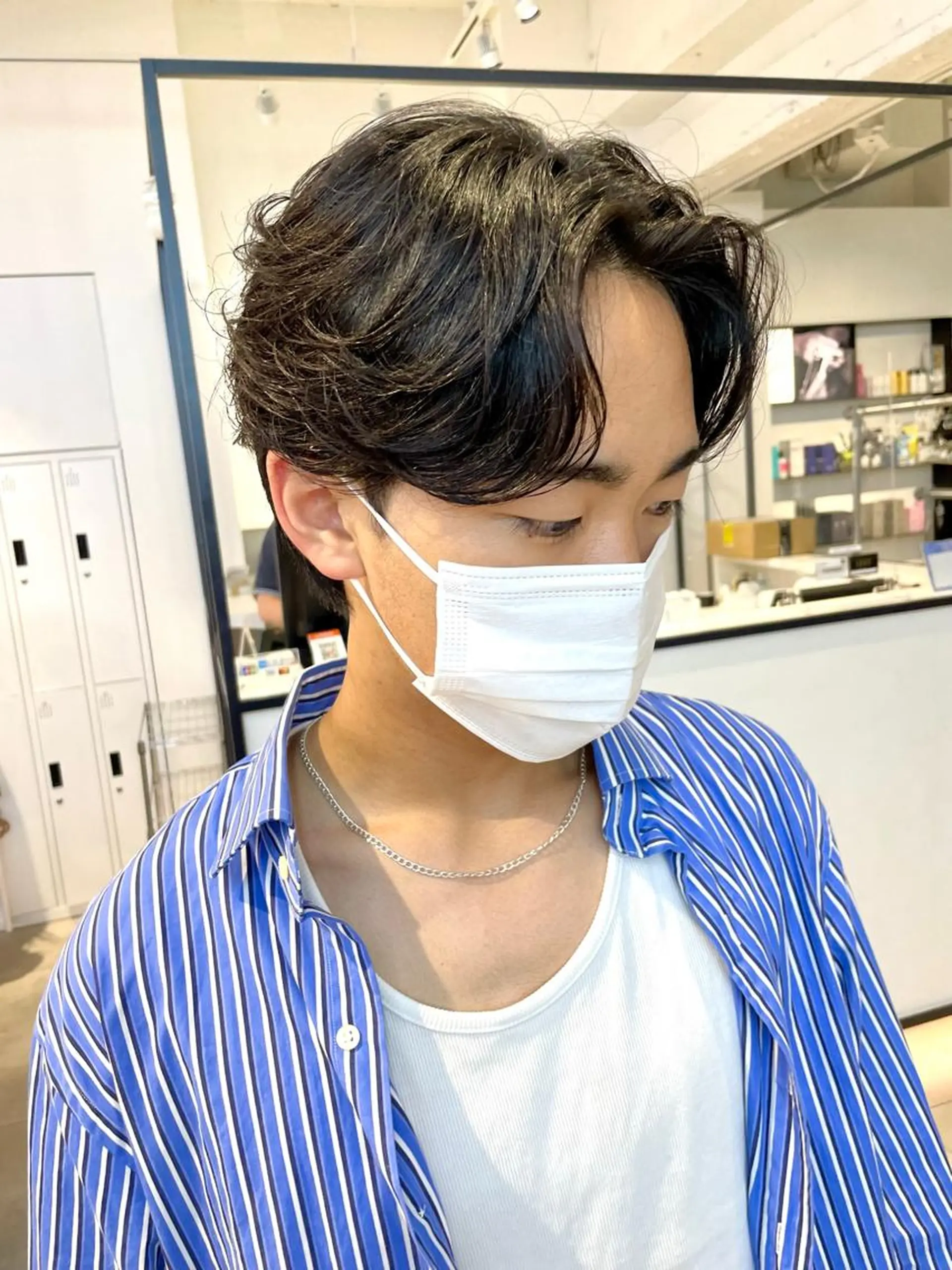 ショート パーマ メンズ カット パーマ 🇰🇷カルマパーマ kaito🇰🇷のヘアスタイル