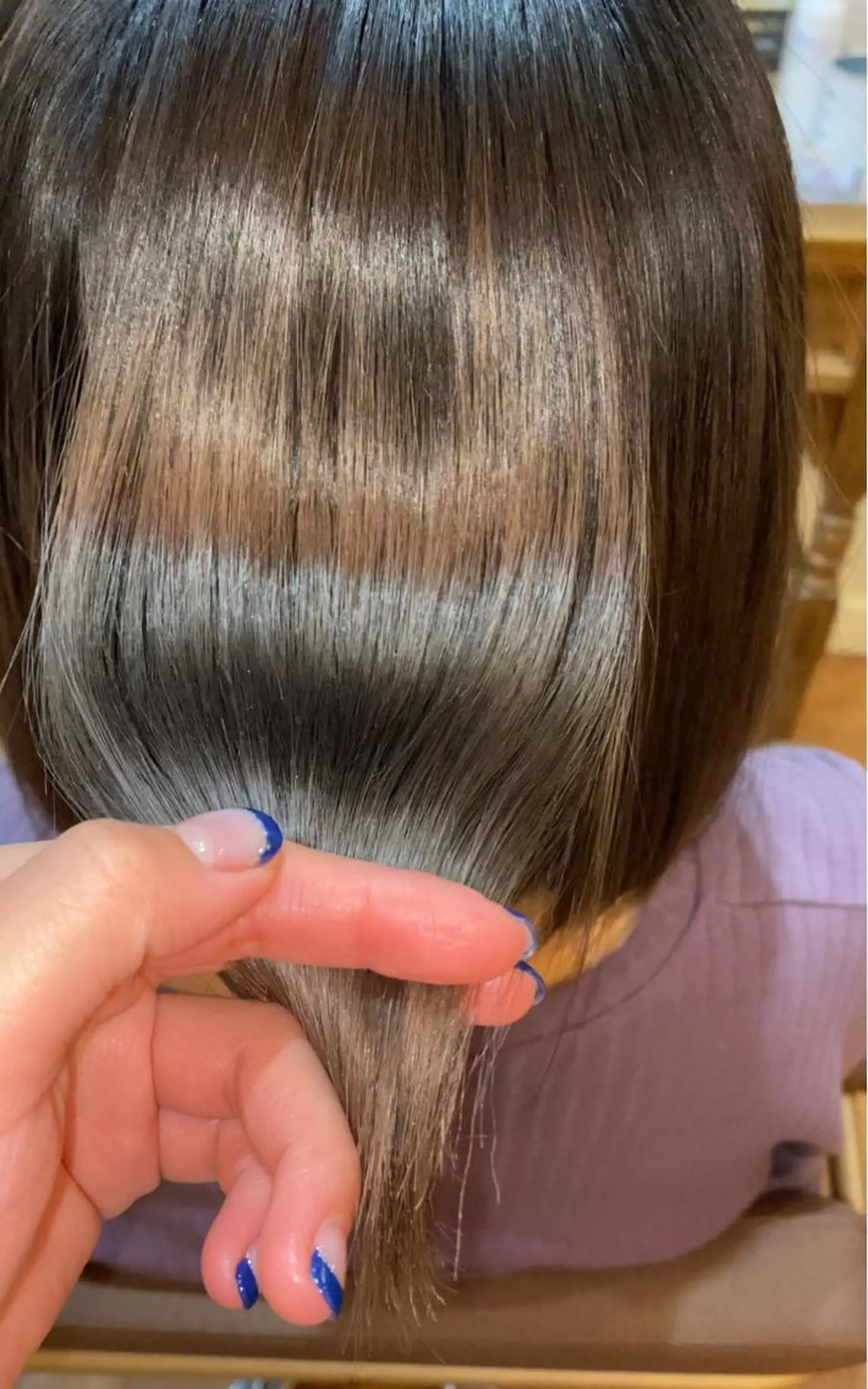 セミロング 髪質改善 トリートメント カット 縮毛矯正 韓国ヘア/ sumireのヘアスタイル