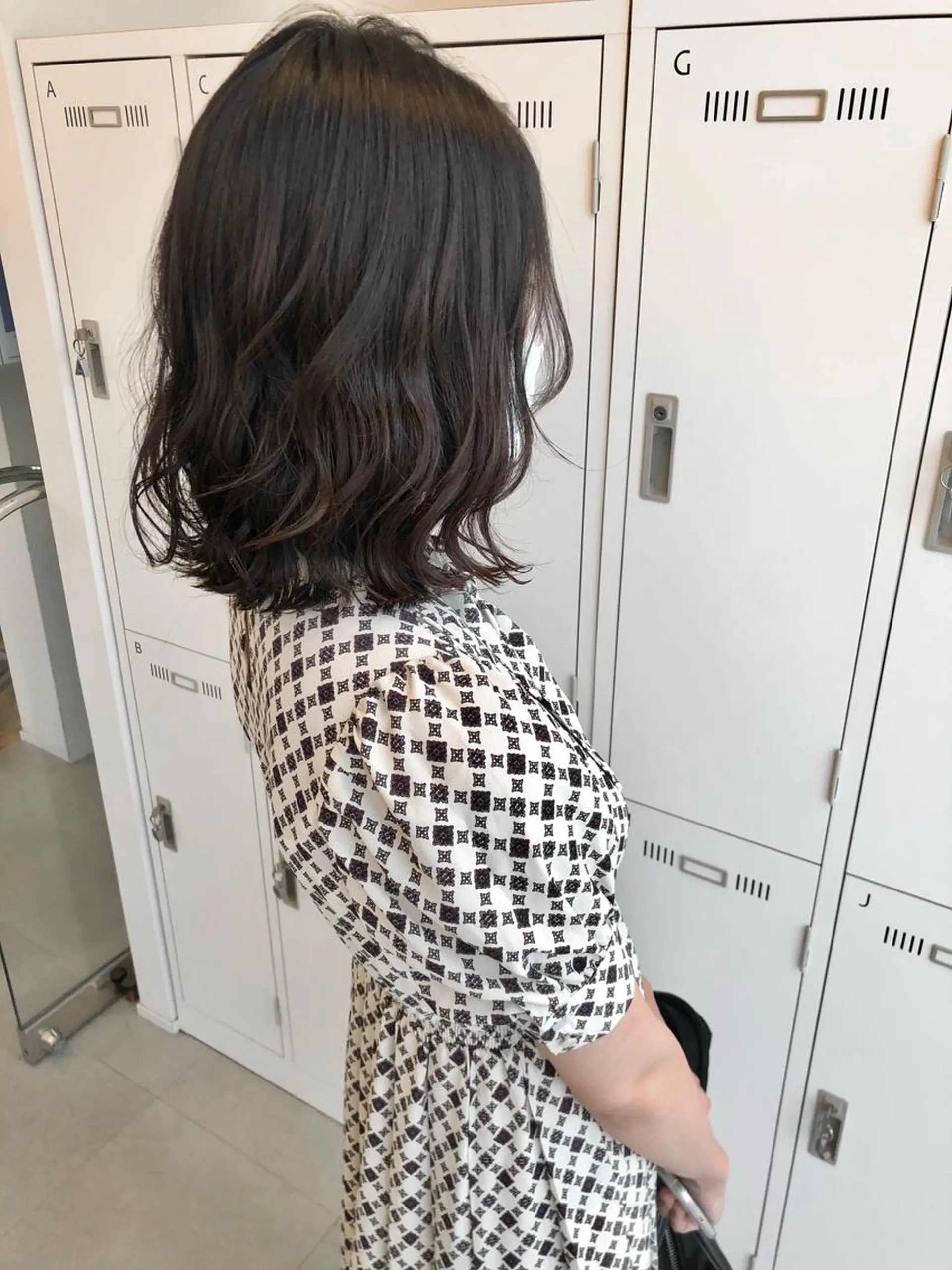 ミディアム 切りっぱなしボブ ボブ Saori / さおりのヘアスタイル