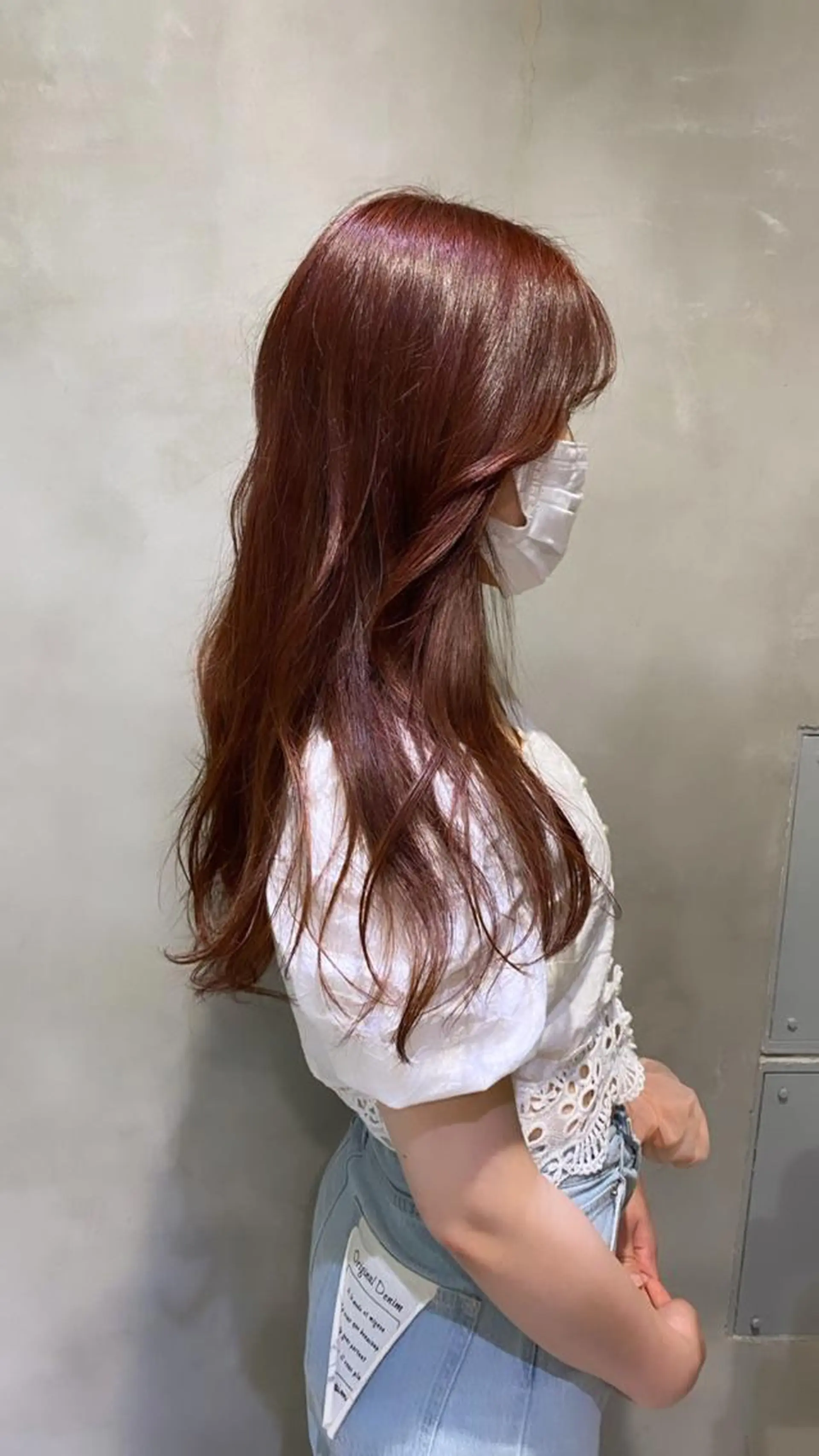 ロング カラー ヘアアレンジ ブラウンカラー ピンクカラー ピンクブラウン 💐ナチュラルヘア Kroda💐のヘアスタイル