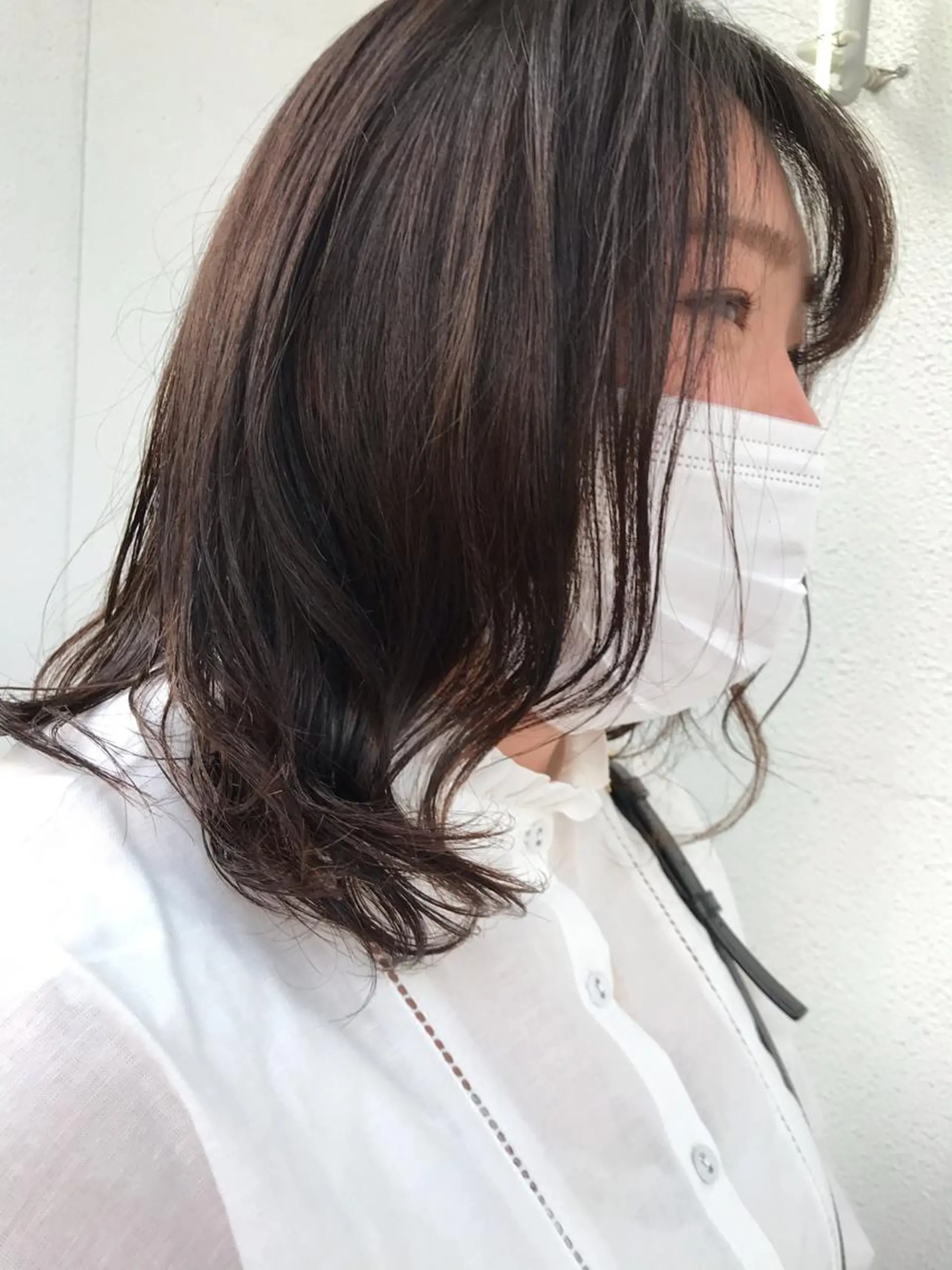 ミディアム パーマ ヘアアレンジ ミディアムパーマ moi-meme.soe所属・タナカ リナのヘアスタイル