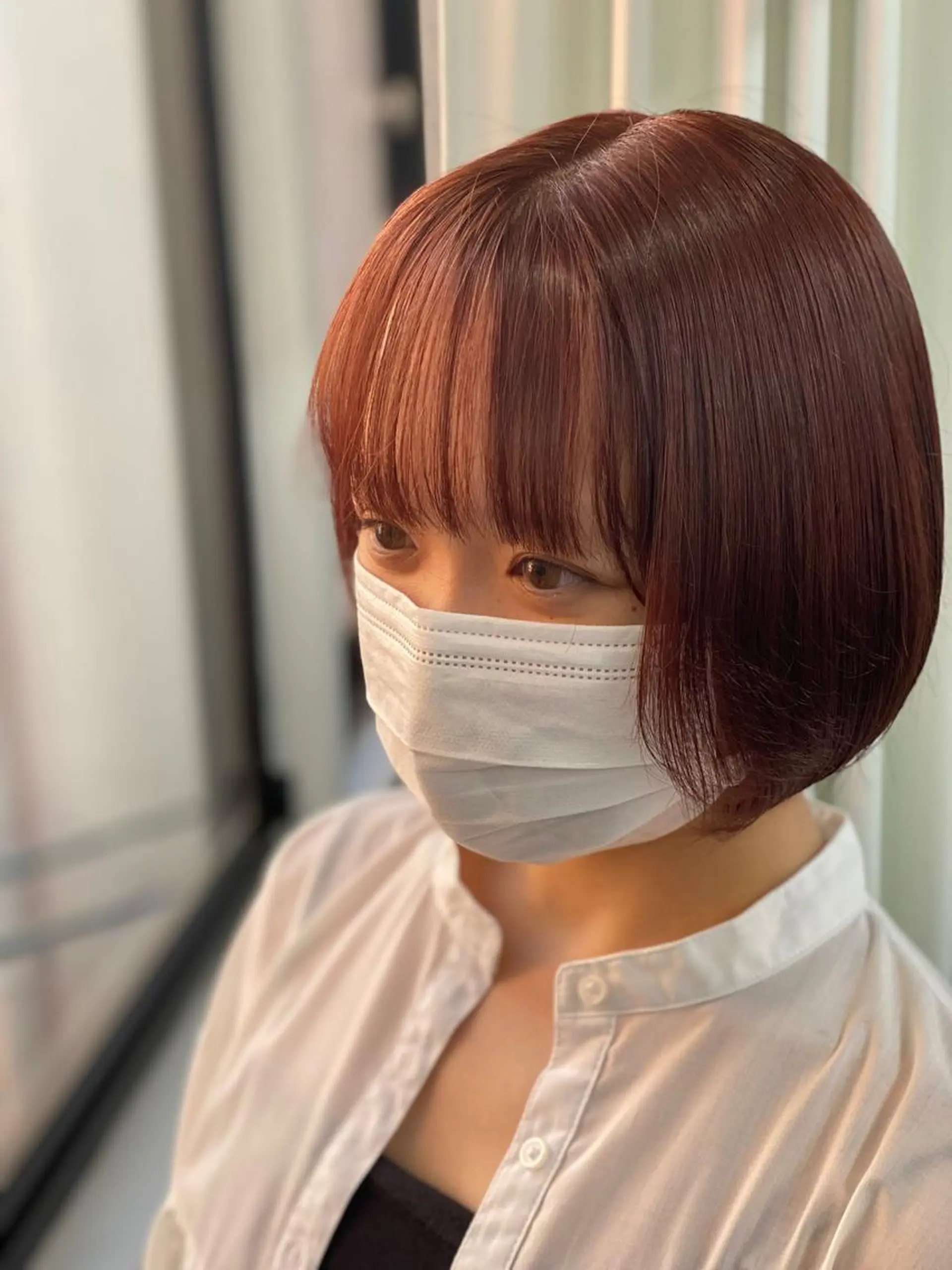 ショート 似合わせカット ウルフカット ヘアカラー トリートメント sunc所属・梅田l大人韓国ヘア レイヤー×艶カラーのヘアスタイル