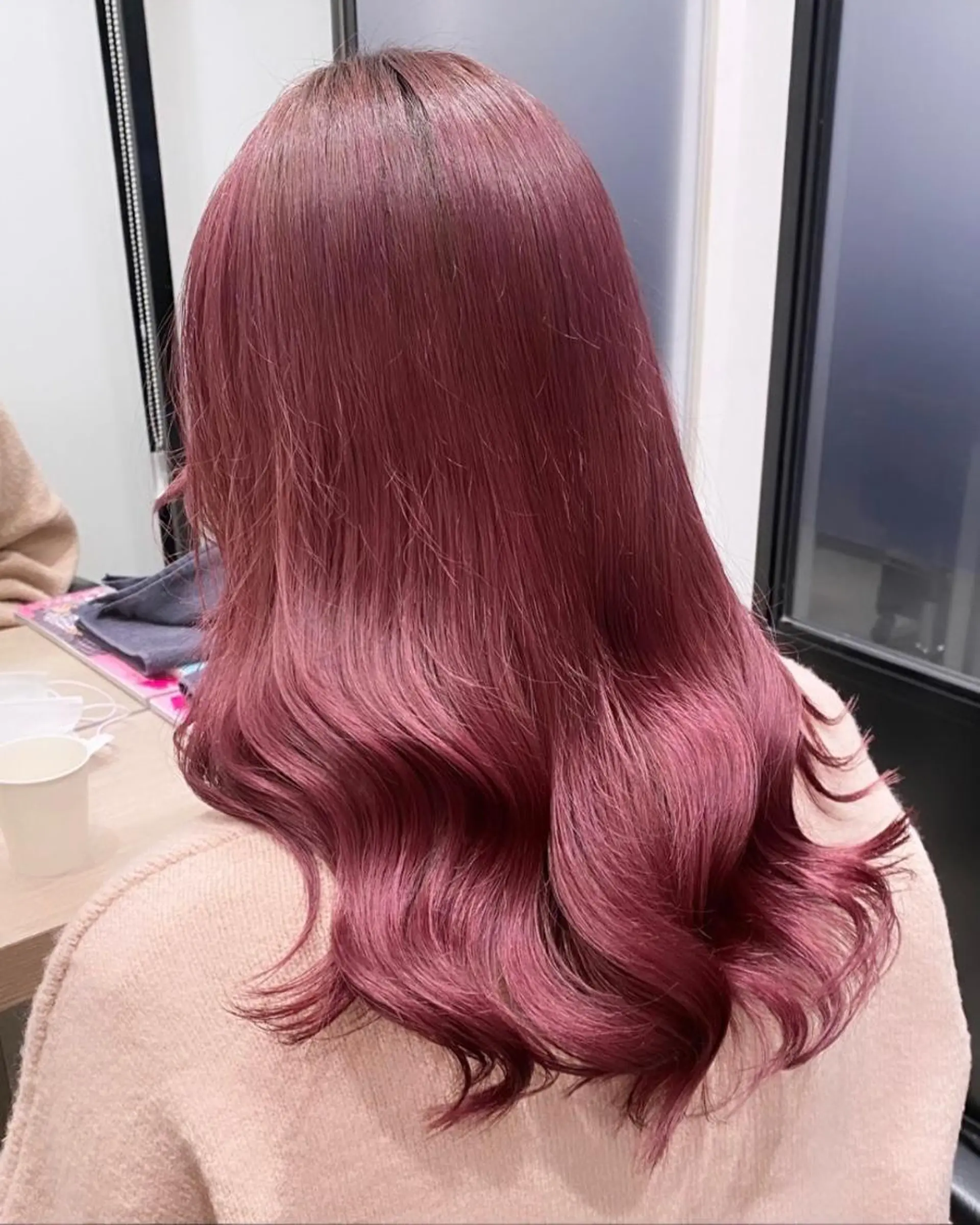 セミロング カラー 💗ガーリーヘア🎀 saki💗のヘアスタイル