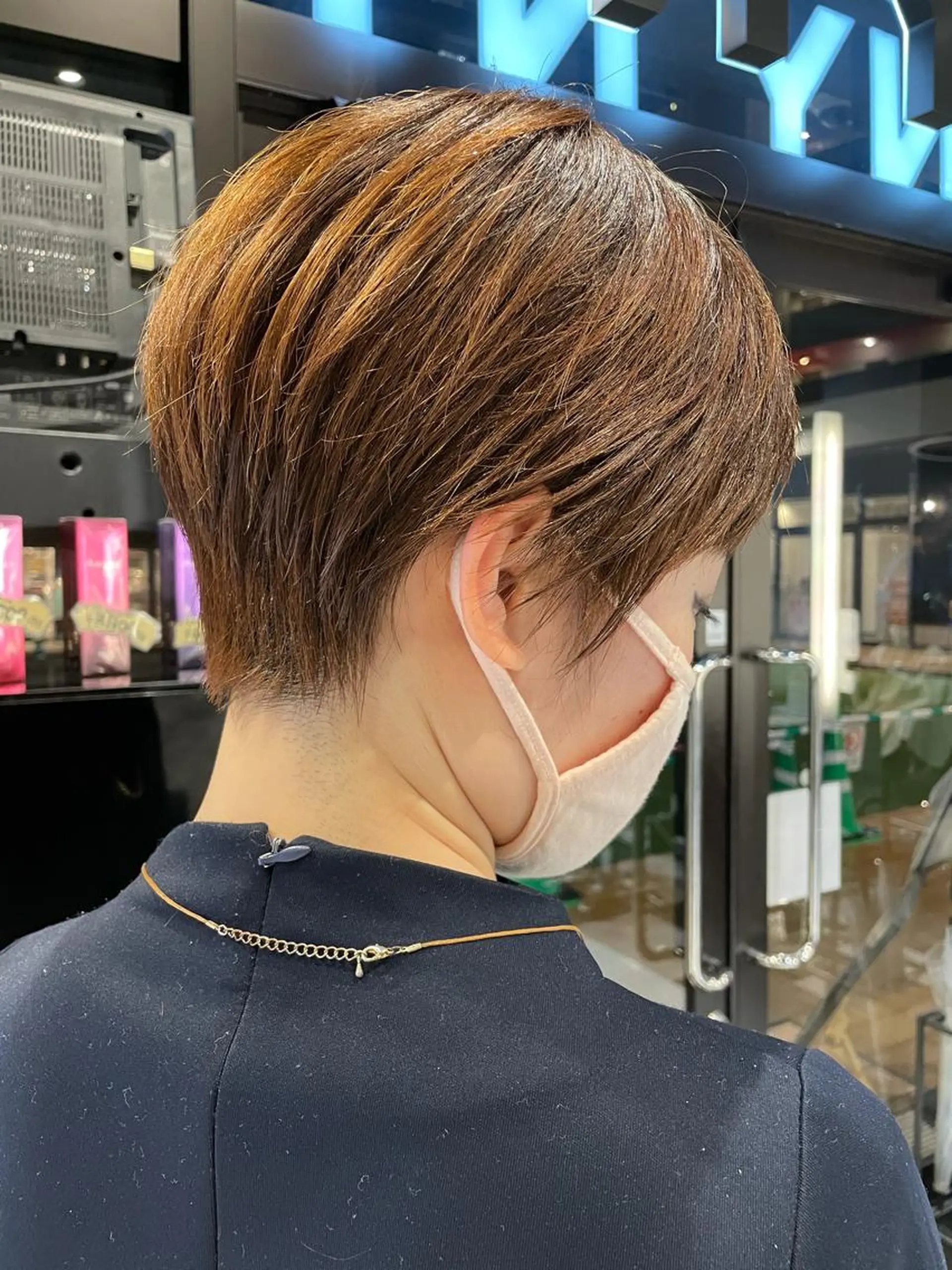 ショート カラー ショートヘア カット メンズヘア特化 崎田 成人のヘアスタイル