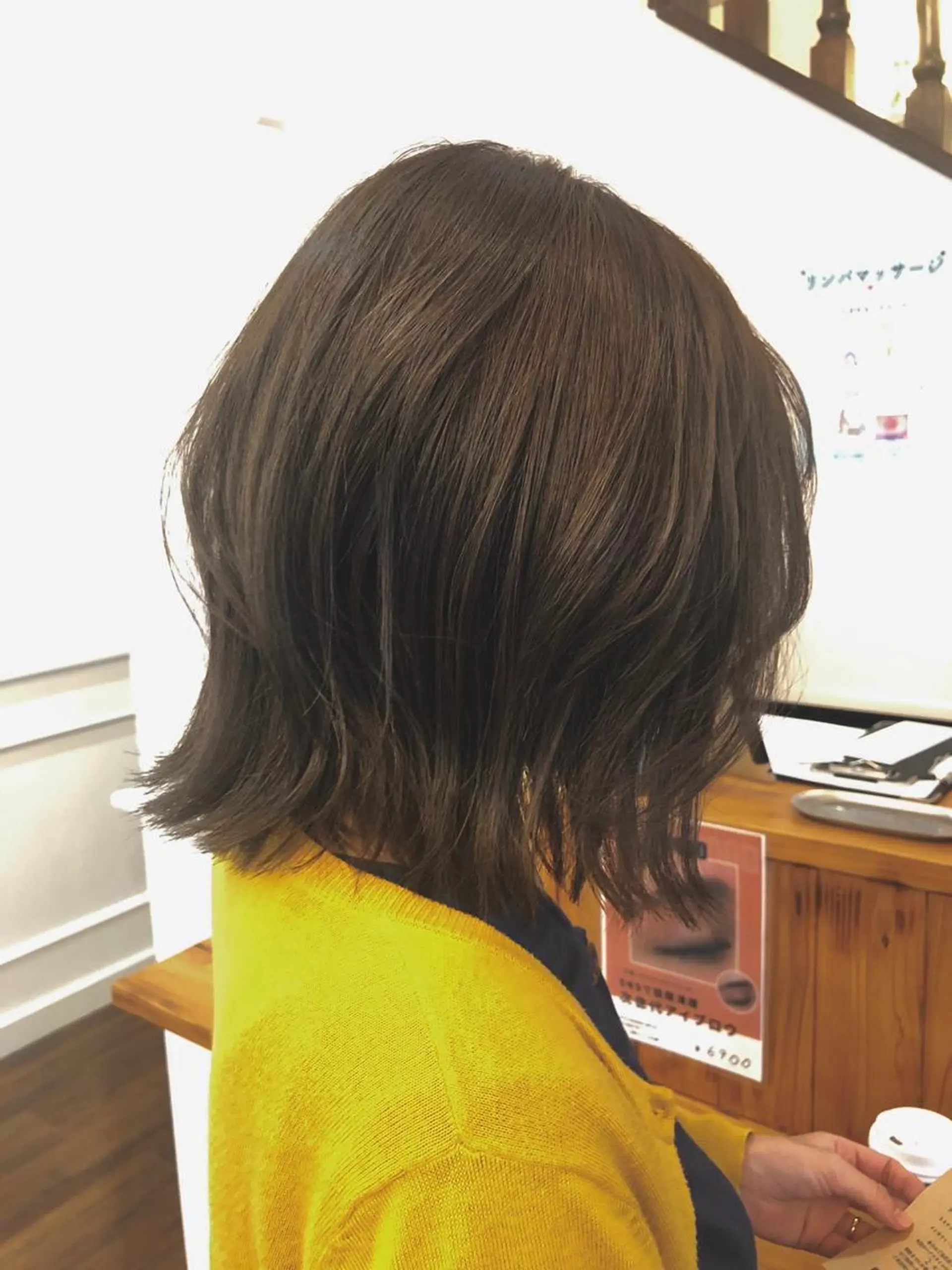 ミディアム カラー ヘアカラー 正田 美帆のヘアスタイル