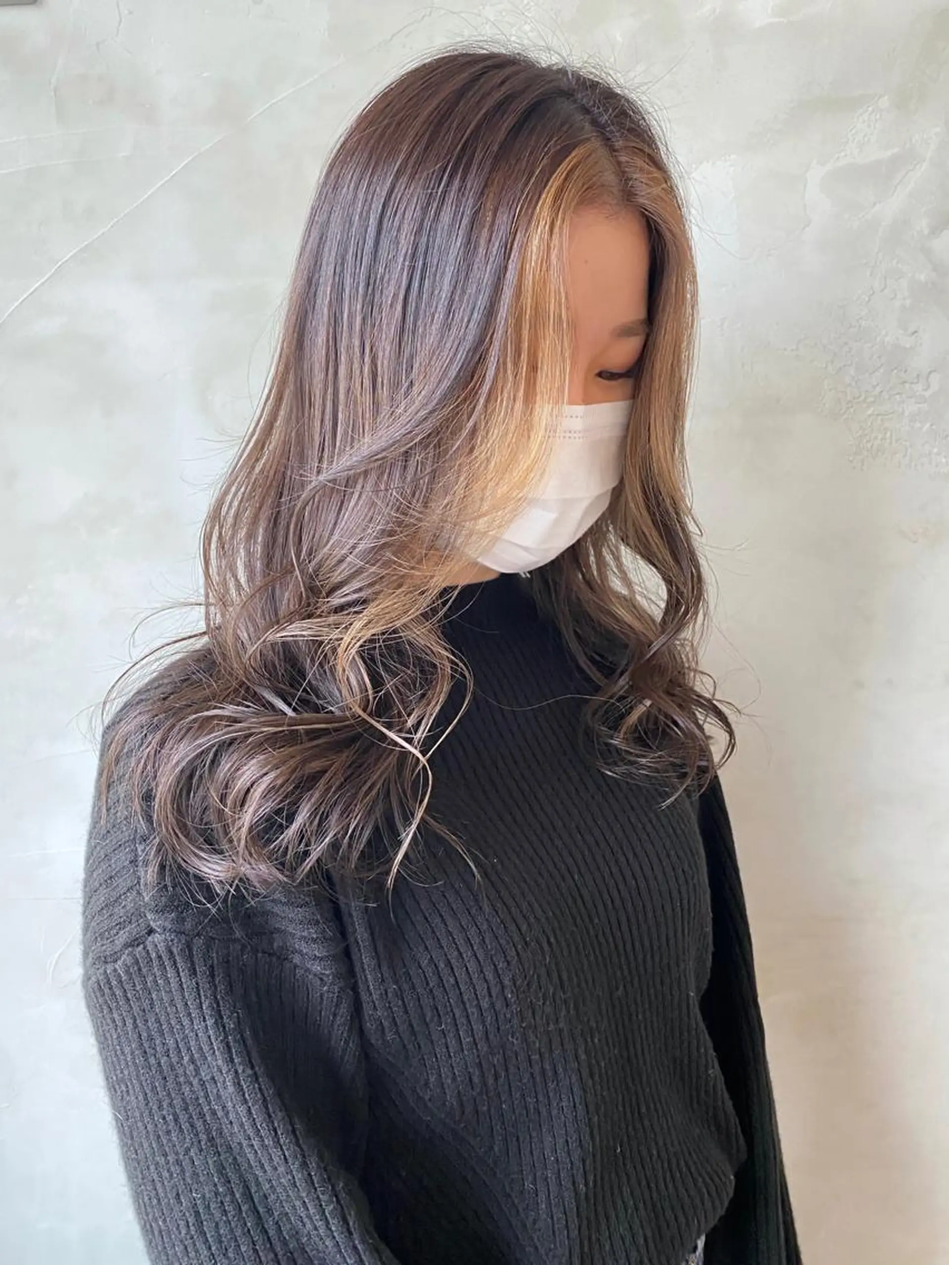 カラー ミストバング  フェイスフレーミング ALL HAIR所属・ALL  HAIR 大河由実のヘアスタイル