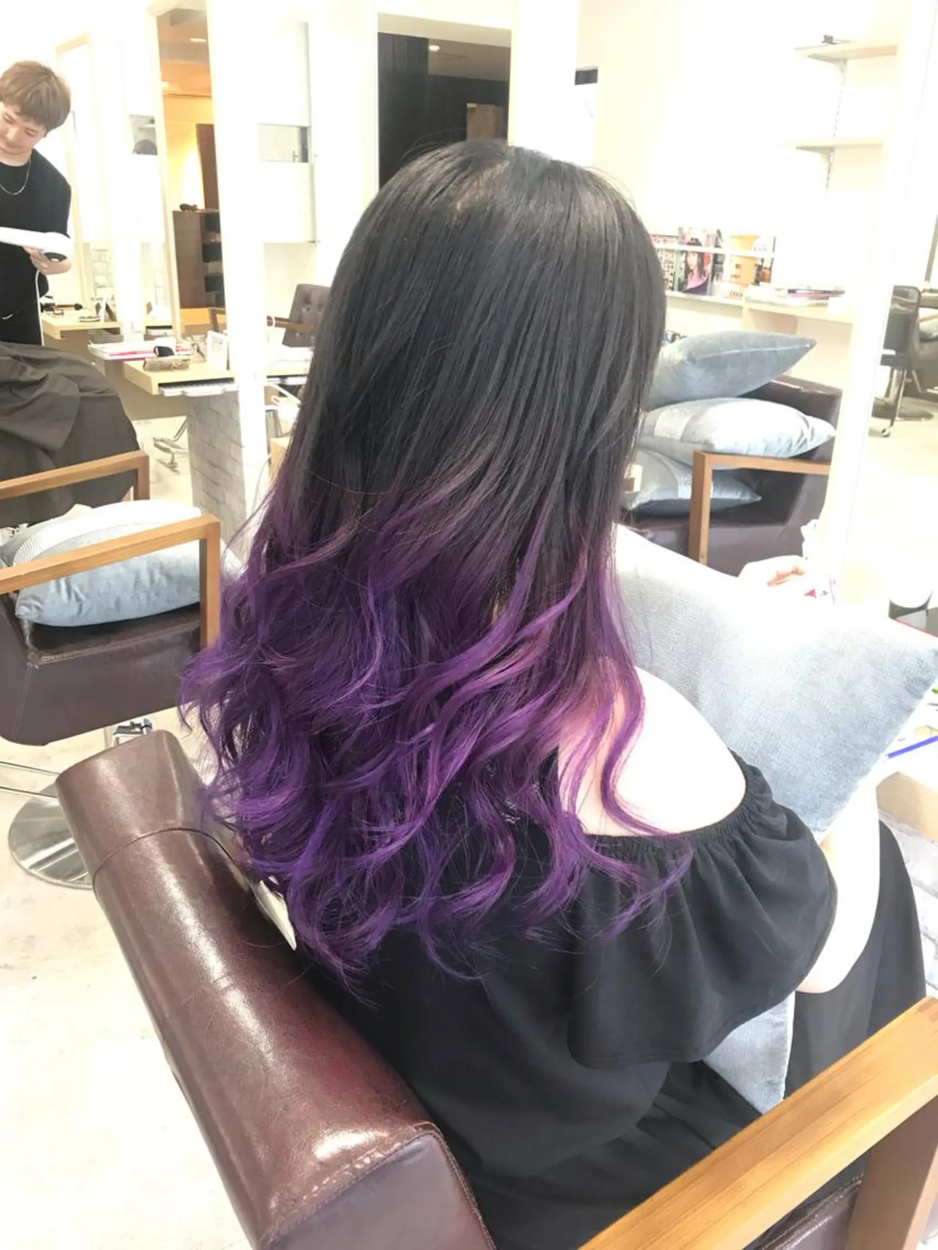 セミロング カラー ブリーチ マンツーマン/透明感 foi hairのヘアスタイル