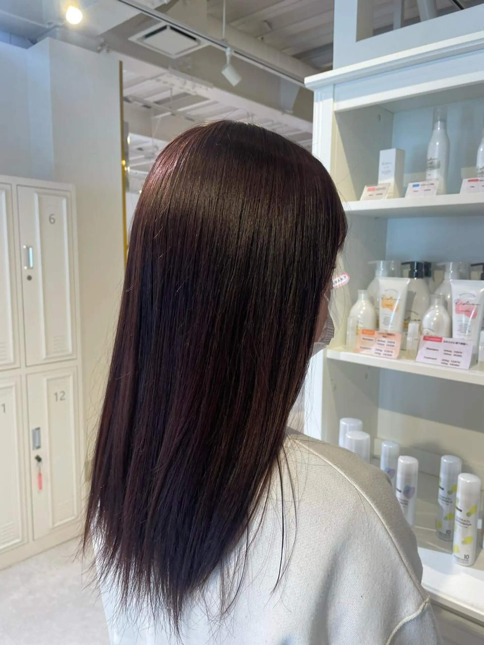 カラー ブリーチ ブラウンカラー ブリーチなしカラー ピンクカラー ヘアカラー 和田 真依のヘアスタイル