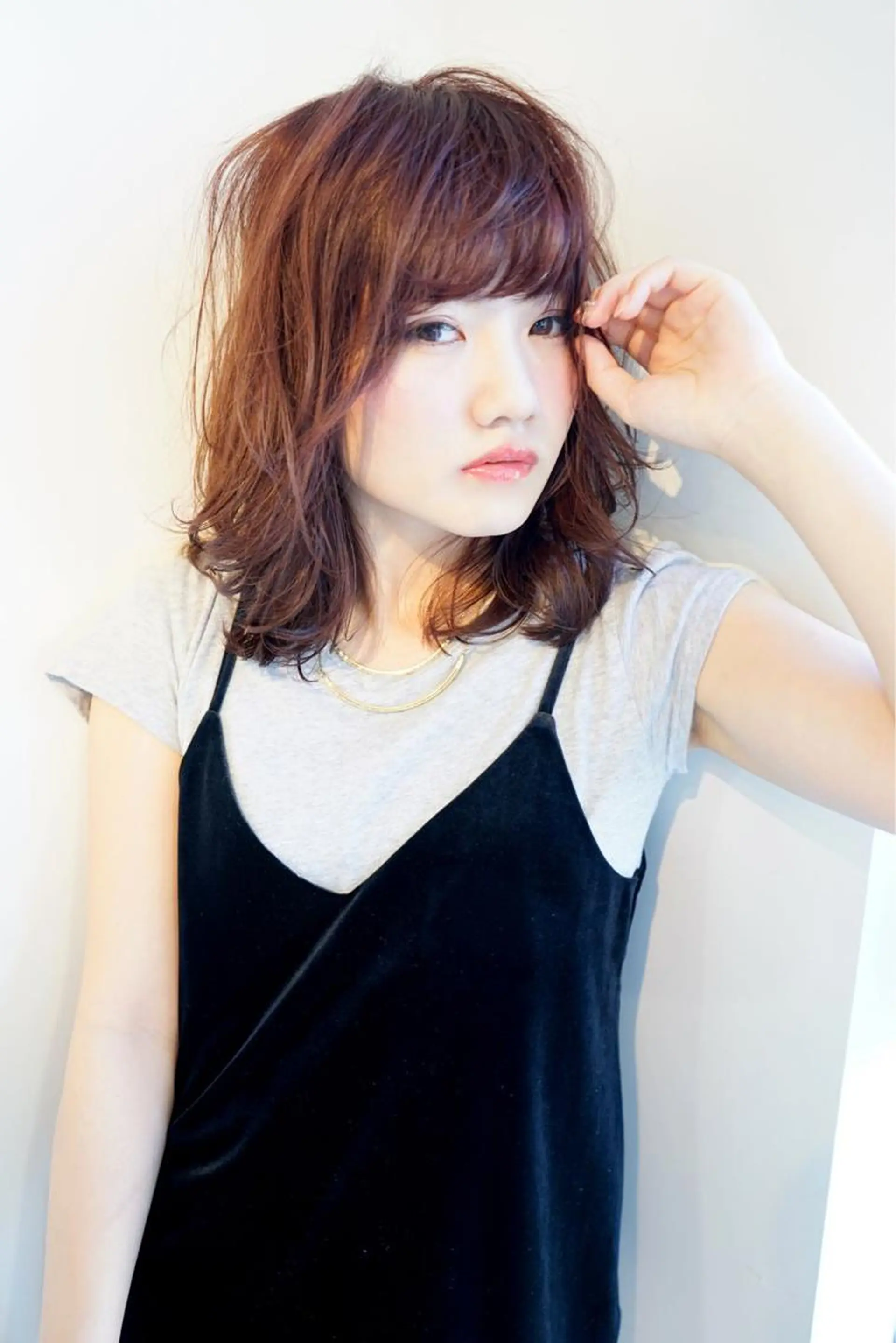 ミディアム カラー パーマ ミディアムパーマ 17hairmake&nail所属・小谷 未歩のヘアスタイル
